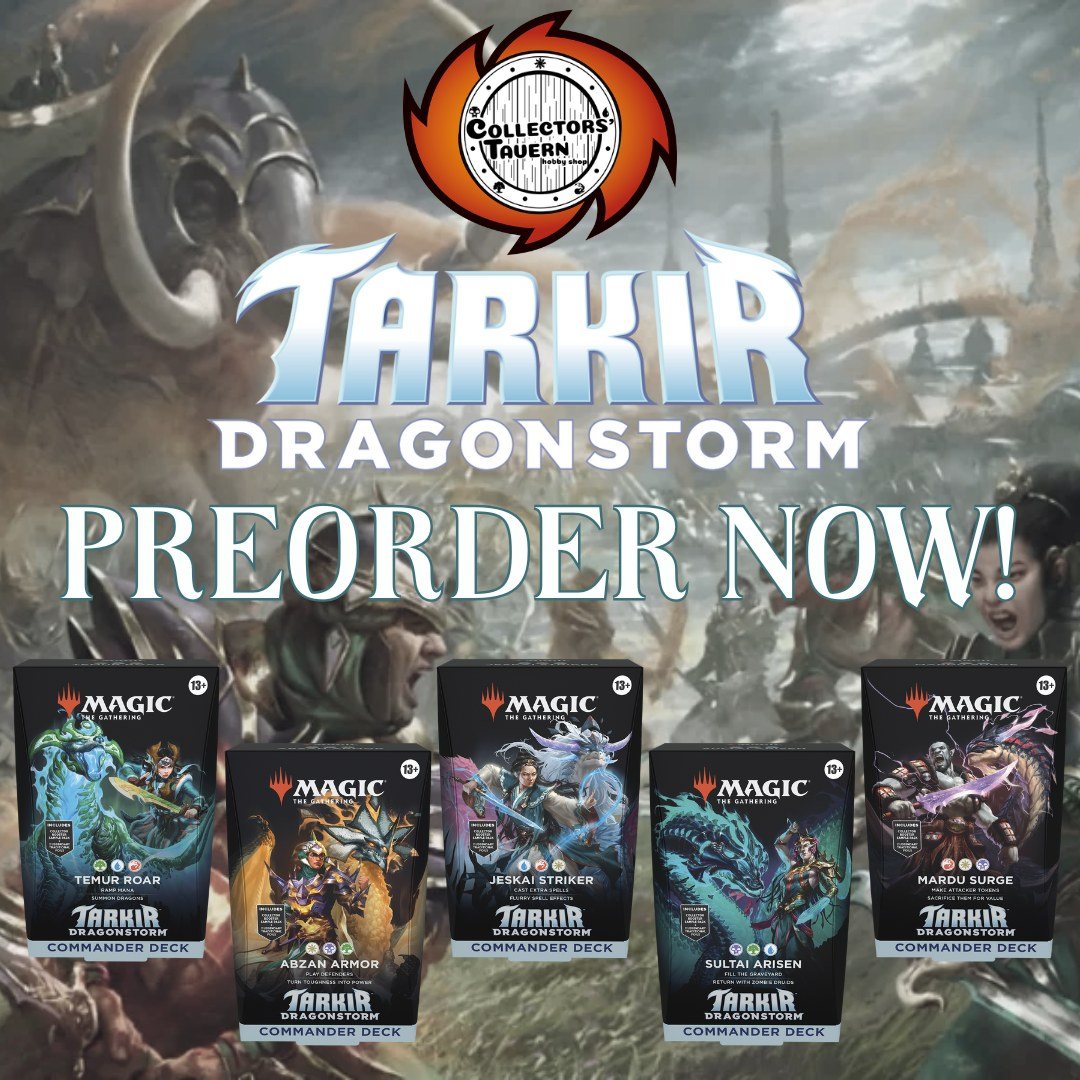 mtg dragonstorm commander decks Tarkir Deck Return to the iconic plane of Tarkir for an epic battle between dragons and clans Tarkir: Dragonstorm Commander Decks: Will