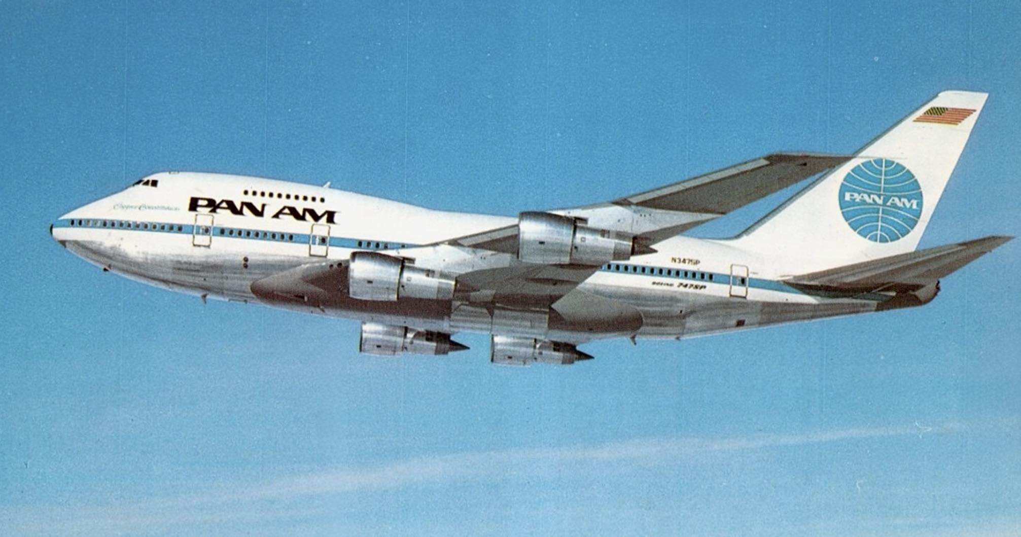 Pan Am 747SP in flight.✈️