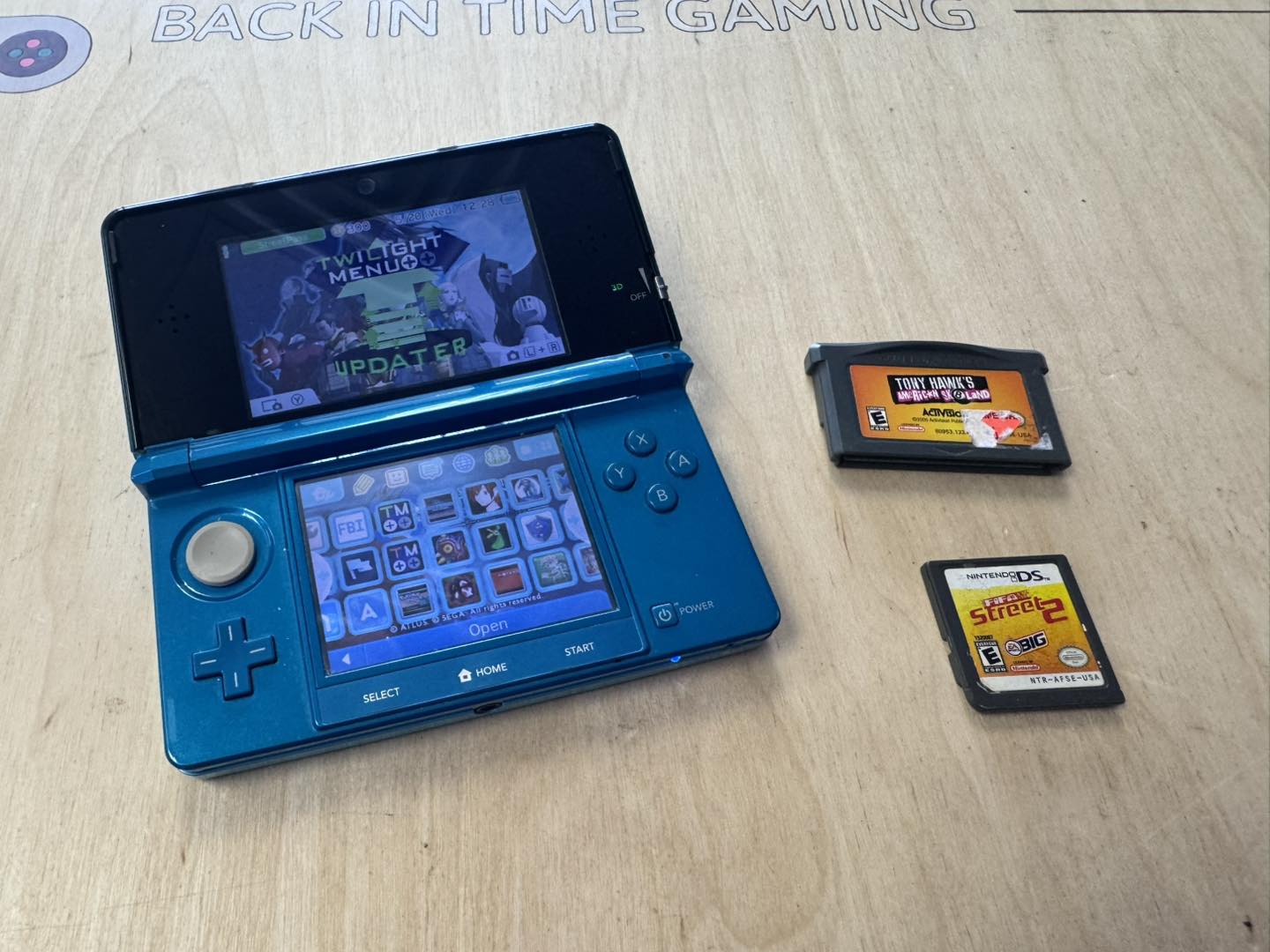 Back in Time Gaming jailbreaks teal 3ds