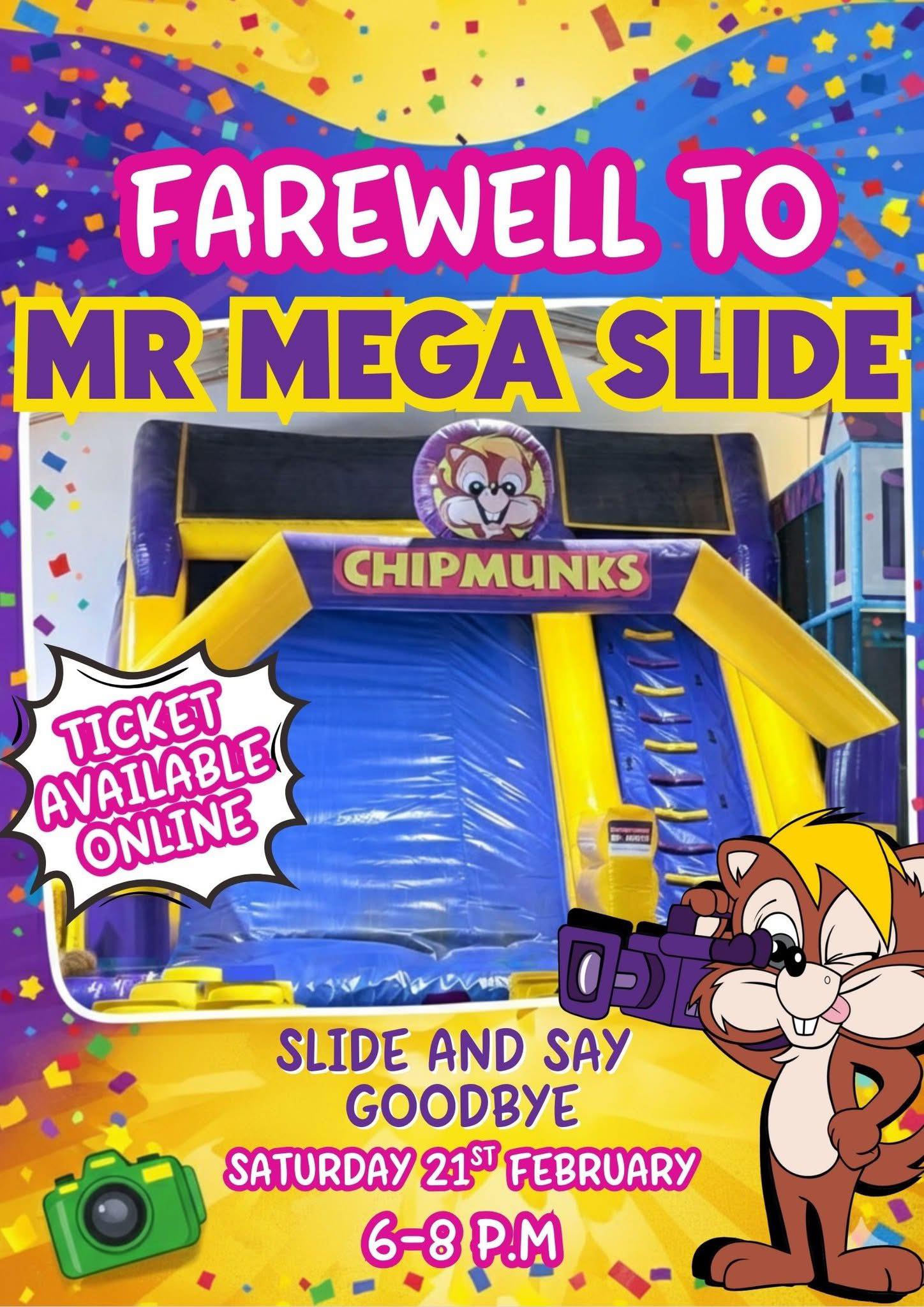 nook - The Mega Slide at Chipmunks Playland Wigram is saying goodbye ...