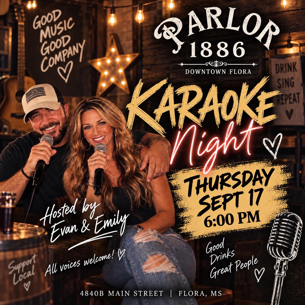 Parlor 18 Eighty Six | Flora MS