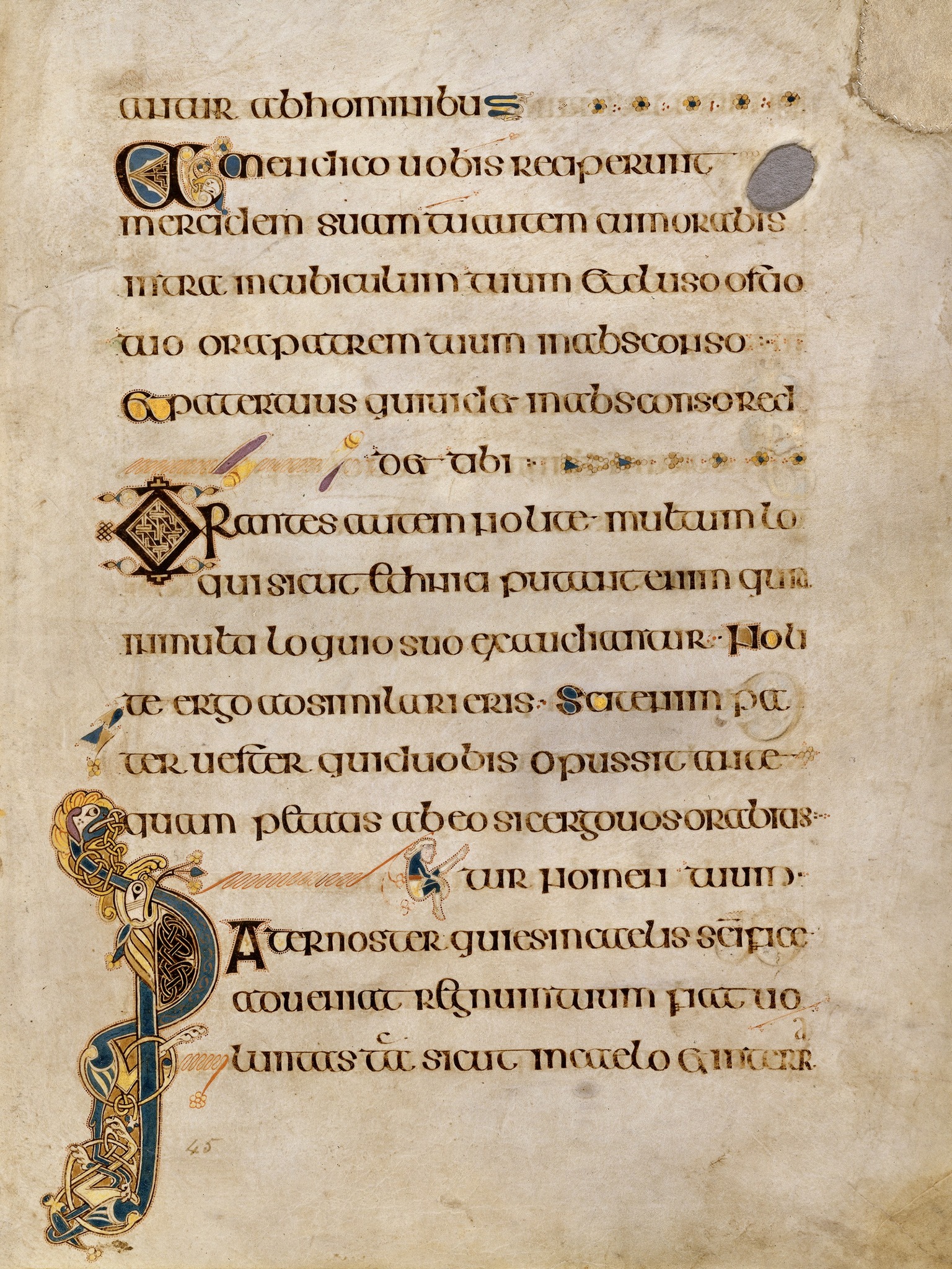 Learn Latin - The Pater Noster in the Book of Kells, a... | Facebook