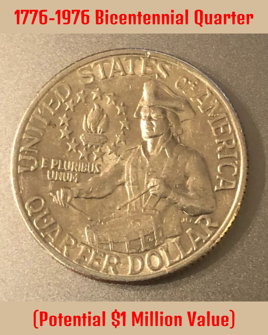 Is a 1776-1976 quarter with no mint mark worth more?