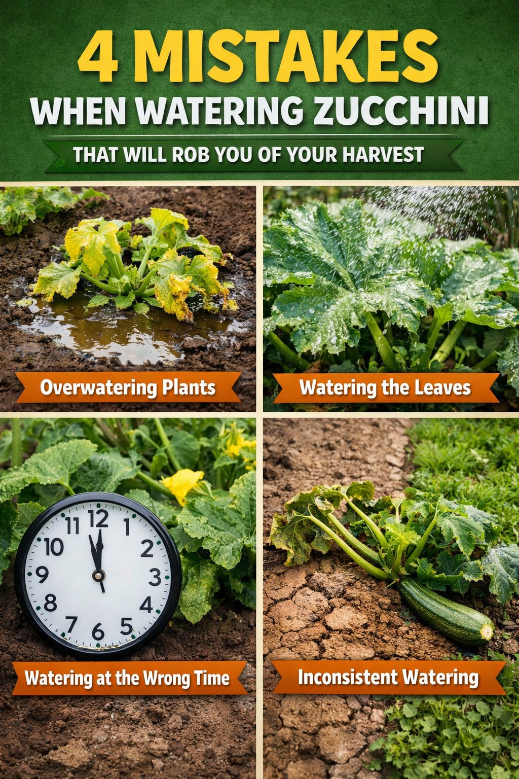 Gardening - 4 mistakes when watering zucchini | Facebook
