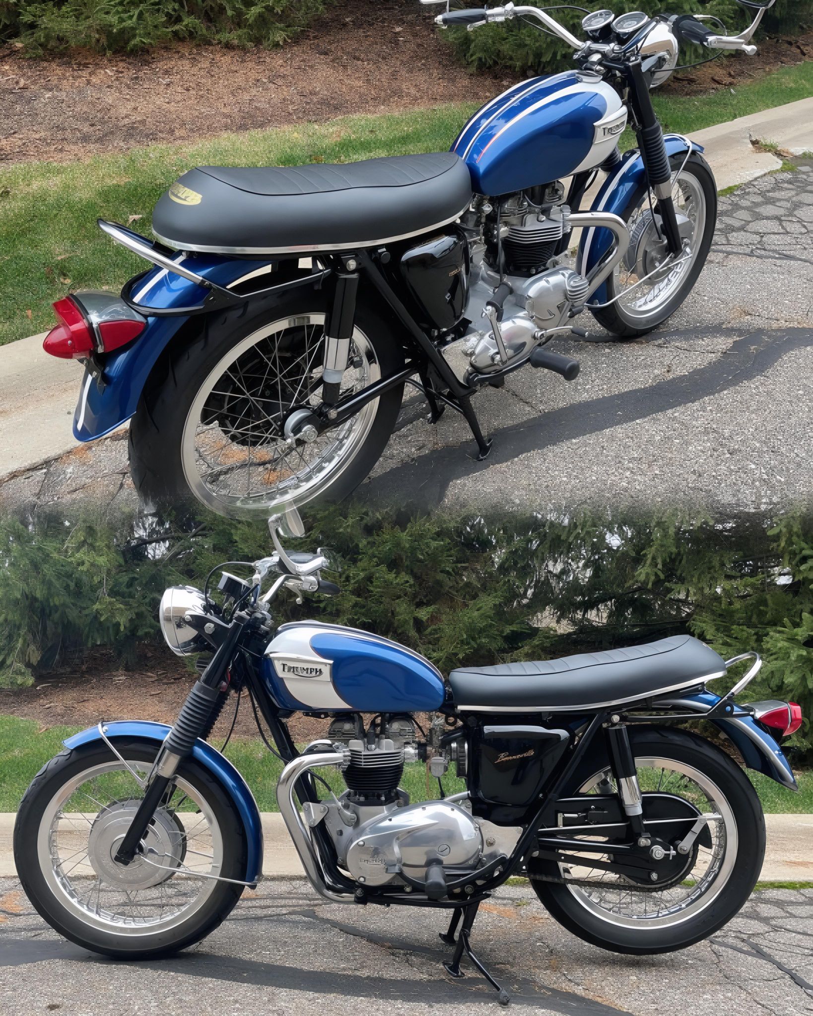 1971-Triumph-250cc-T250T-Barn-Find-Project. Has a BSA(B25)Tank on