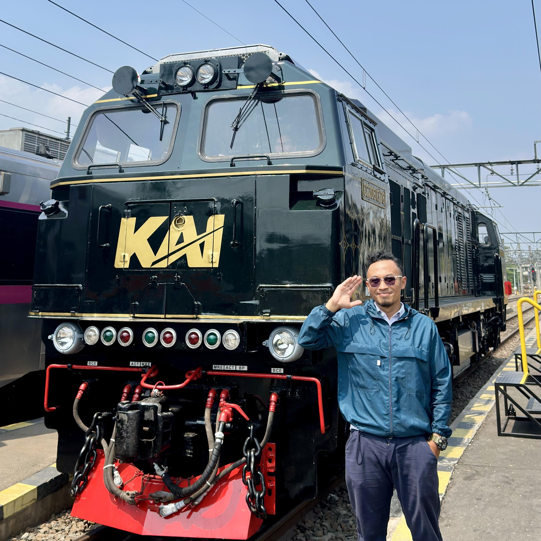 The various colors of locomotives in Indonesia. #locomotive #railway # ...