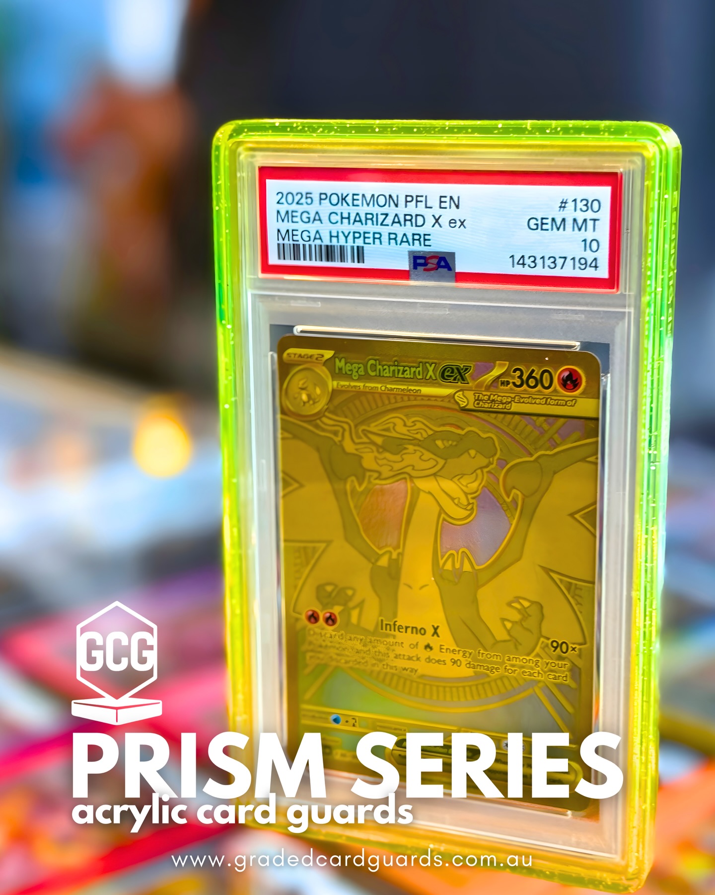 pokemon graded card guards Gradient PSA CGC Slab Bumper Guard Protector these bumper guards offer a unique way to protect and showcase your PSA cards! Graded Guard Aura (PSA)