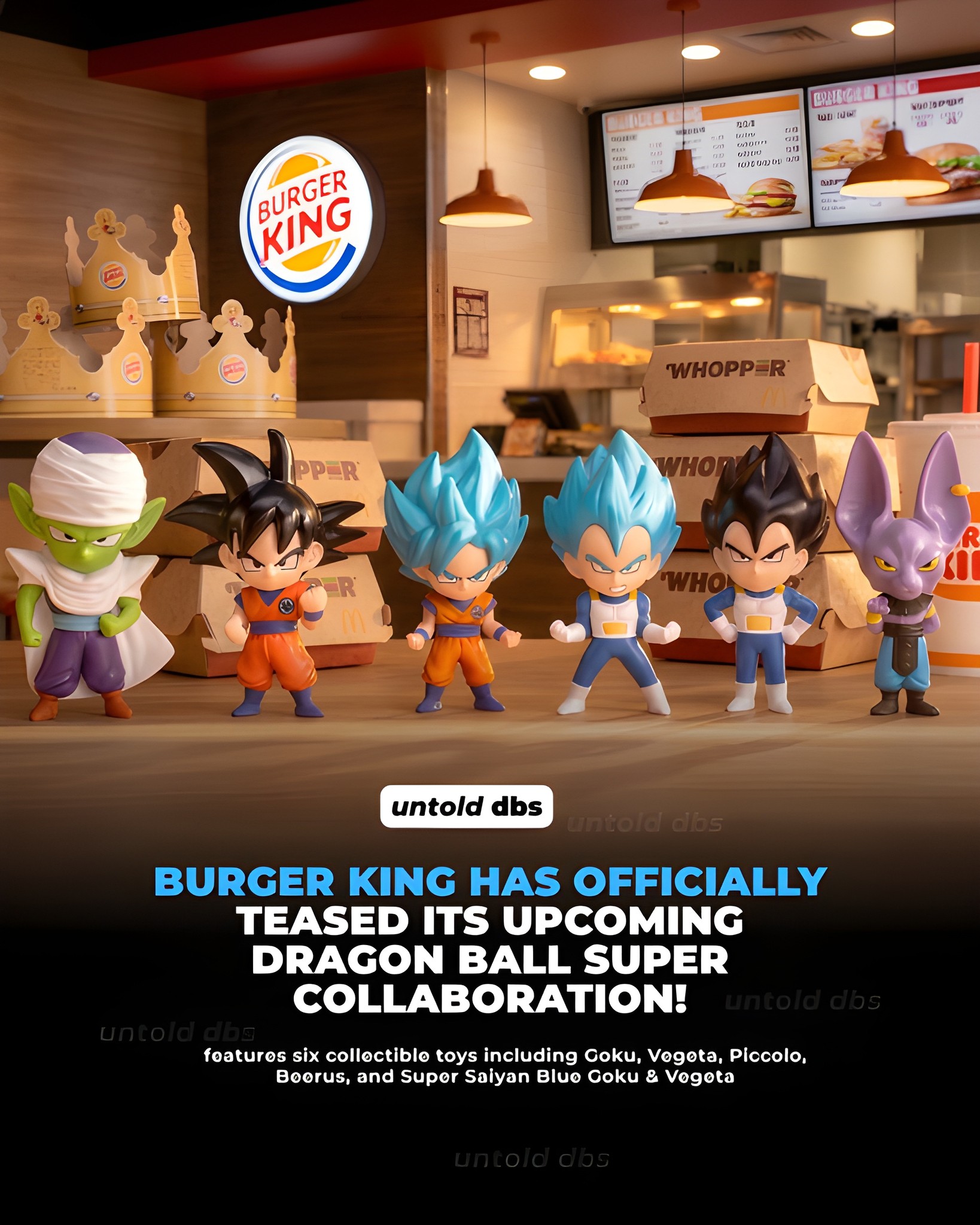 ドラゴンボールZ ドラゴンボール超 Burger King teases Dragon Ball Super collectibles