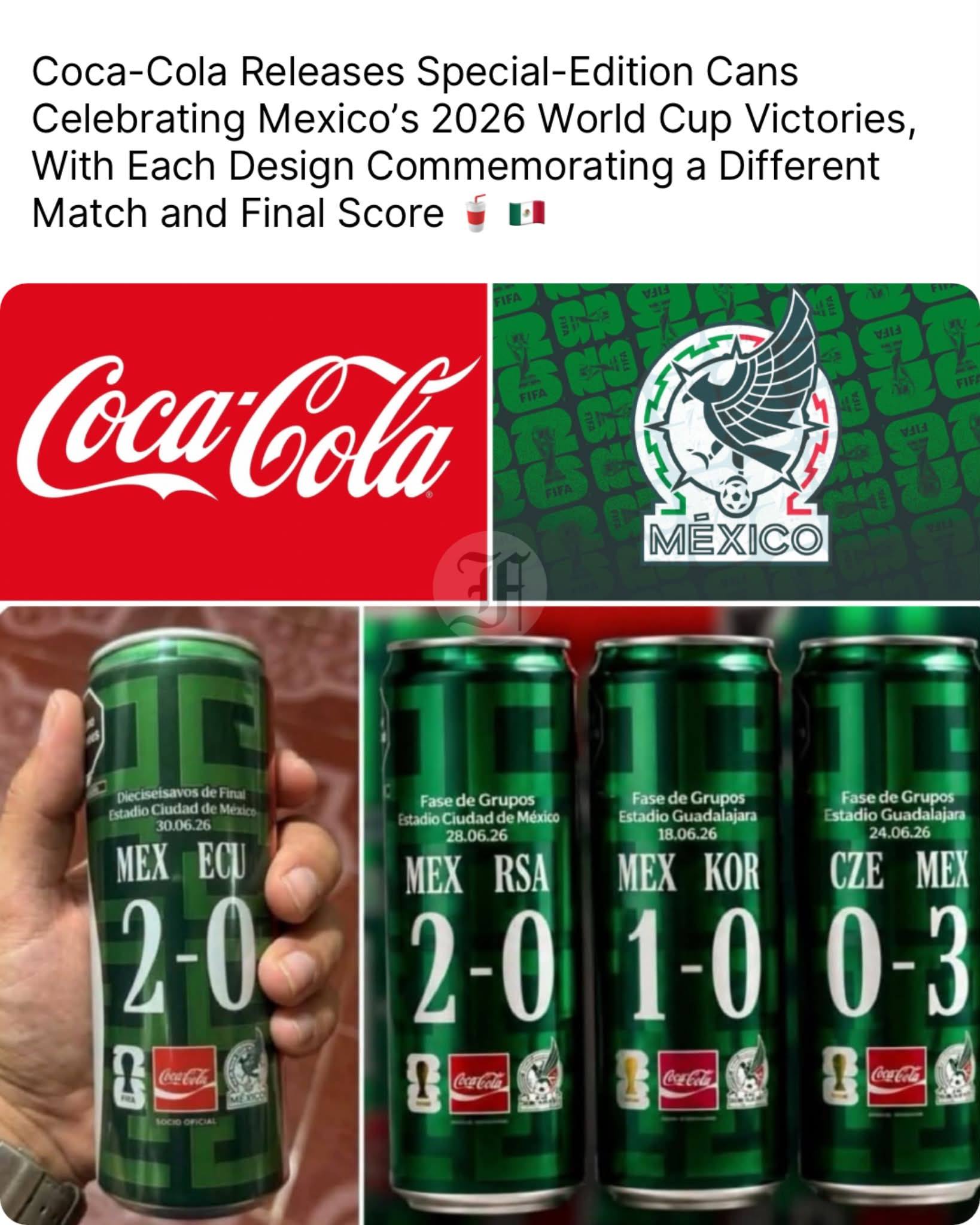 Coca-Cola releases special-edition cans celebrating Mexico 2026