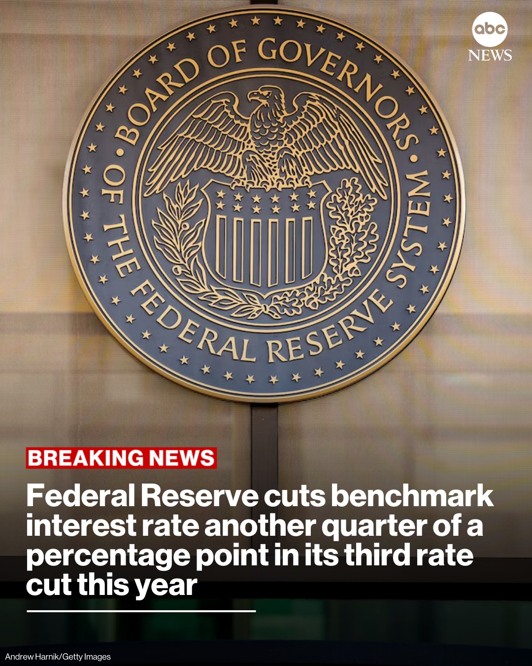 ABC - BREAKING: The Federal Reserve cut its benchmark interest rate a ...