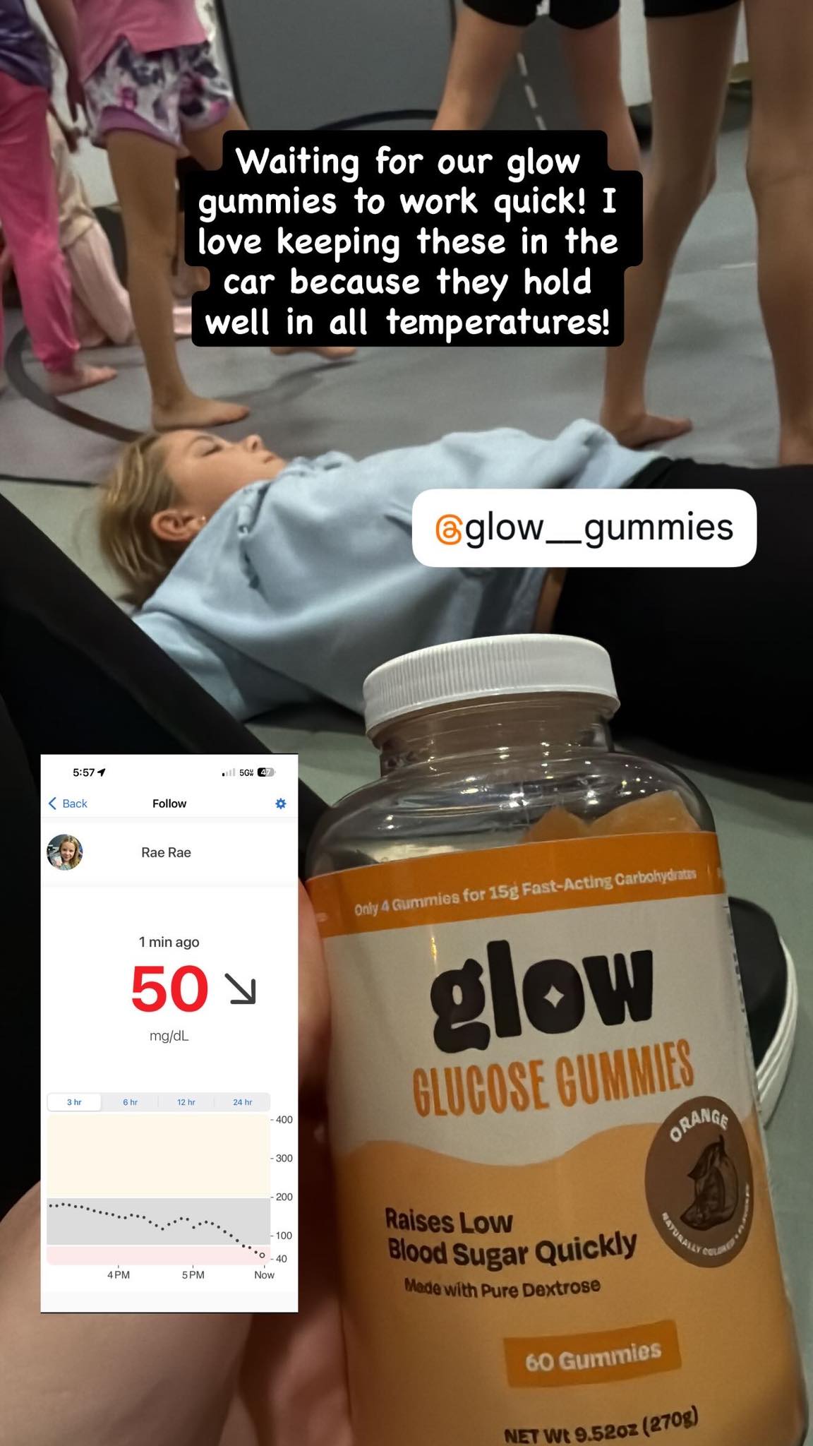 An essential at the Trampoline part with a Type 1 diabetic. If ya know, ya know! 😜 Raelynn loves the blue raspberry!￼ They work so fast!!!￼ We have an affiliate code If