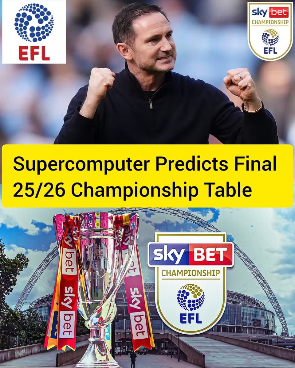 Football - 🚨 BREAKING: Supercomputer predicts the 2025/26 Championship ...