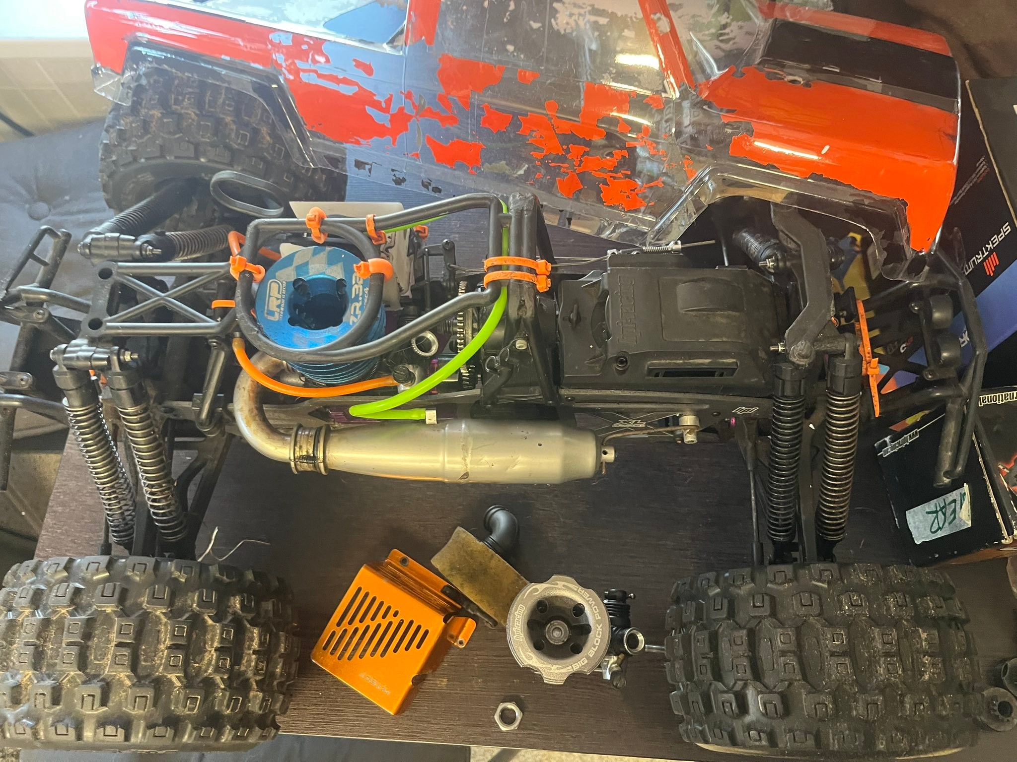 Modified HPI Savage with .28 engine and 3spd transmission