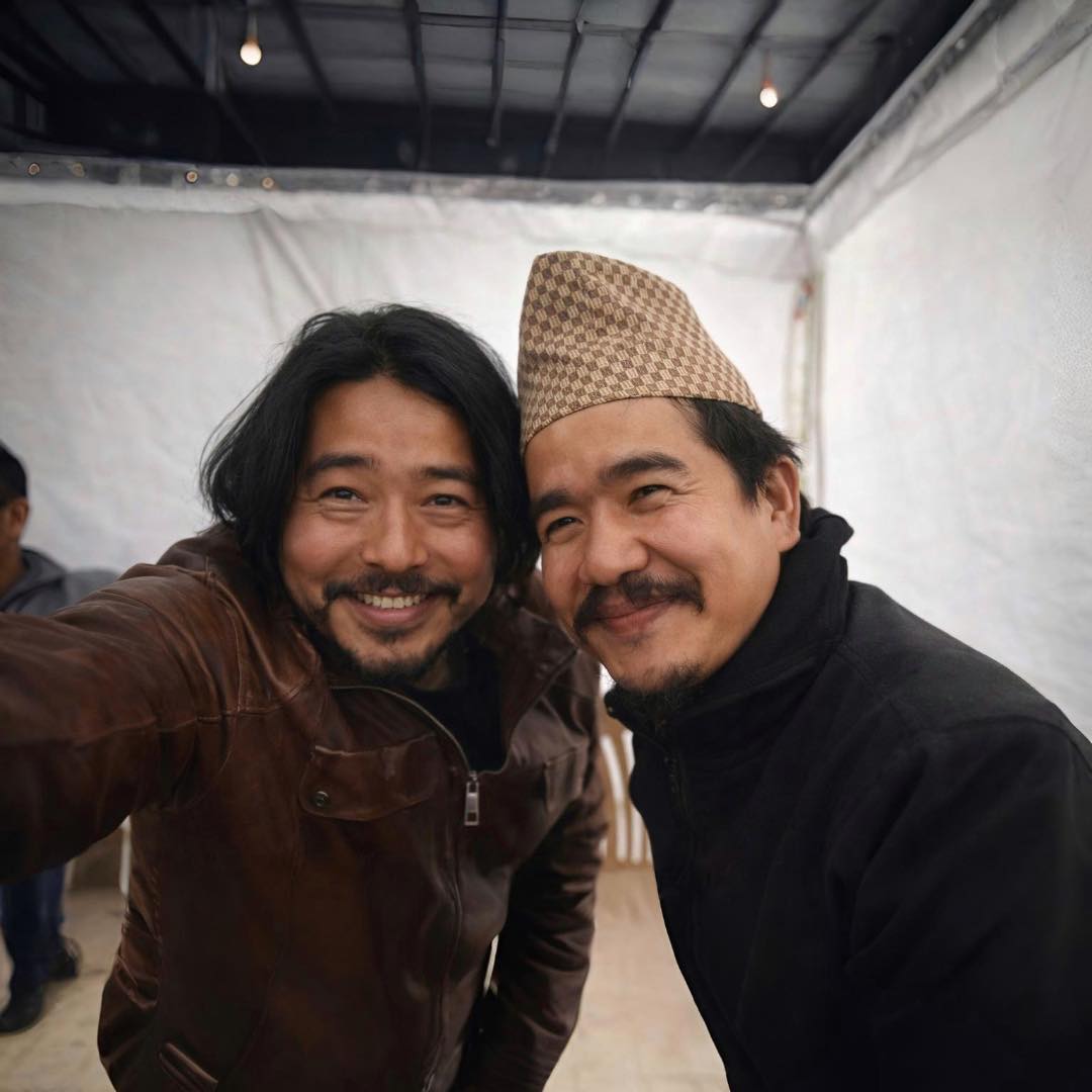 Routine - Singer Adrian Pradhan shares a picture with comedian, actor ...