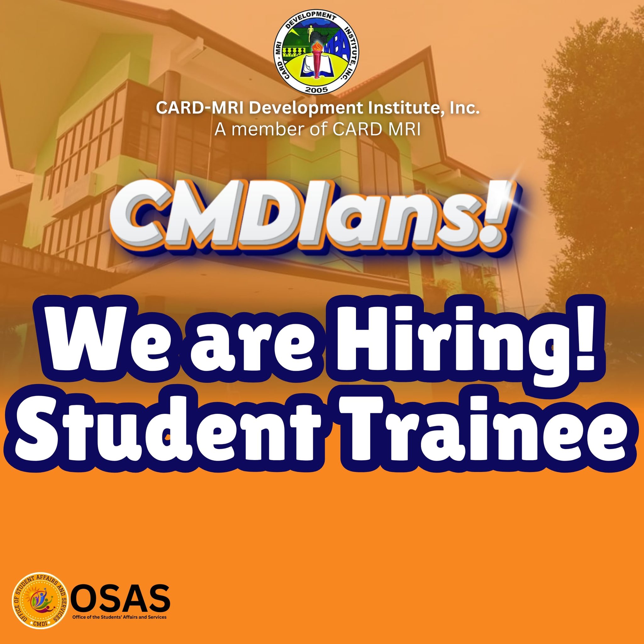Office of the Students’ Affairs and Services- CMDI TAGUM | Tagum City