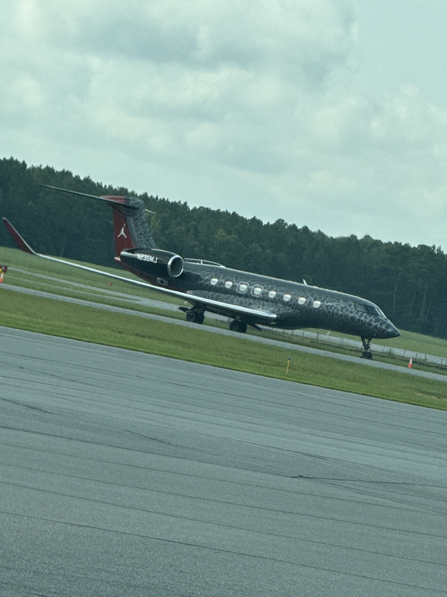He's back! Michael Jordan's plane has yet again been spotted at
