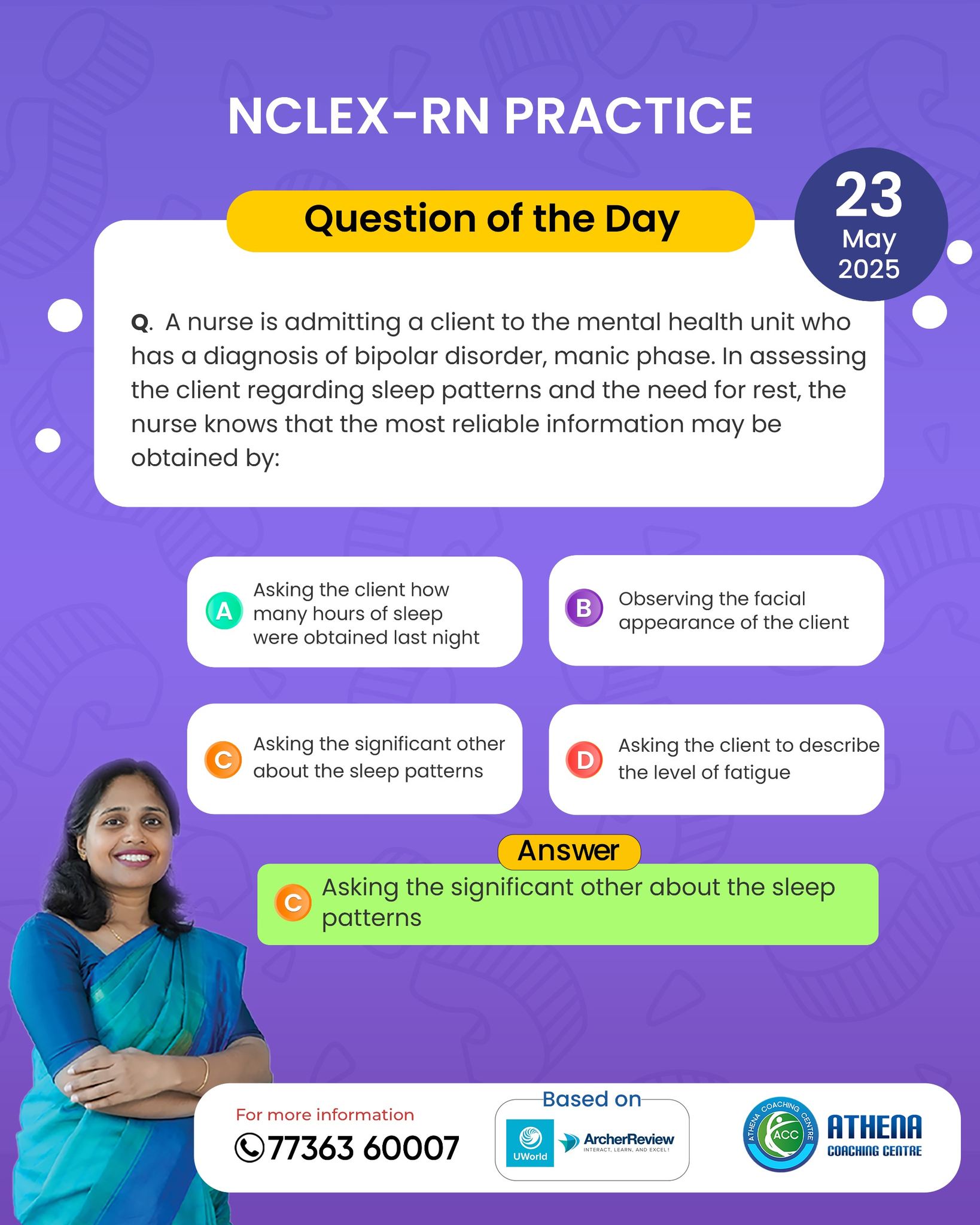 Rest And Sleep: Nclex-Rn _ Fundamentals of Nursing study questions ...