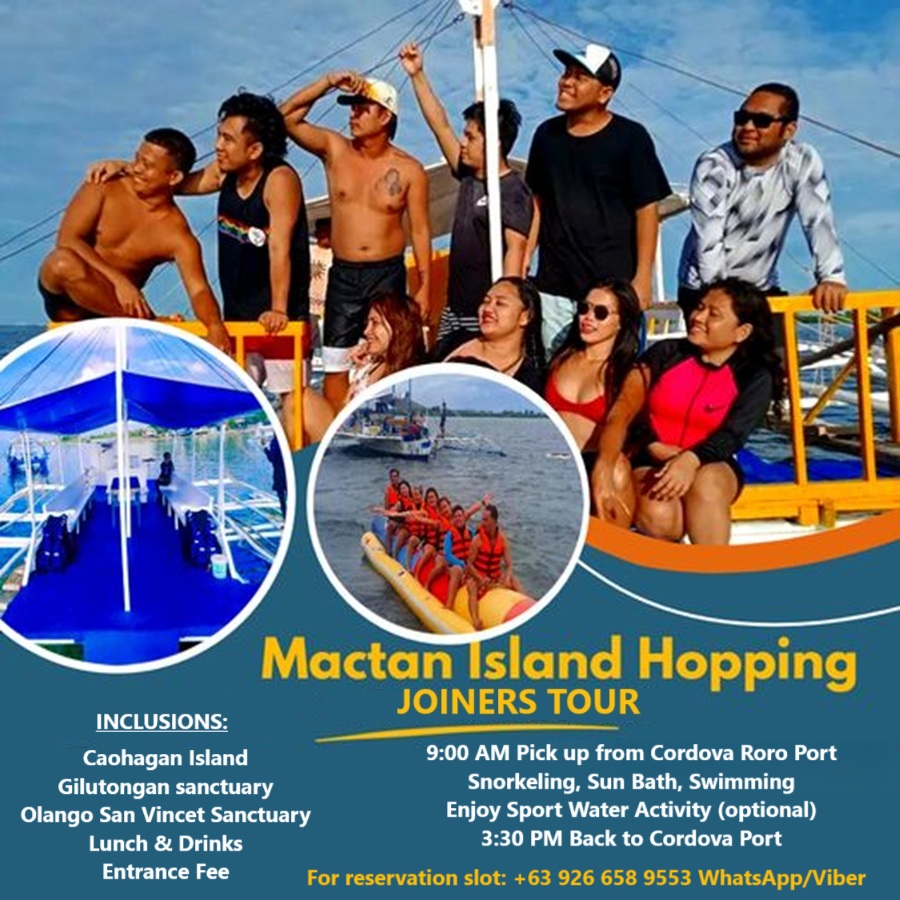 Cebu - 📍 𝐌𝐀𝐂𝐓𝐀𝐍 𝐈𝐒𝐋𝐀𝐍𝐃 𝐇𝐎𝐏𝐏𝐈𝐍𝐆 - 𝐉𝐎𝐈𝐍𝐄𝐑𝐒 𝐓𝐎𝐔𝐑 🌊 Explore crystal-clear ...