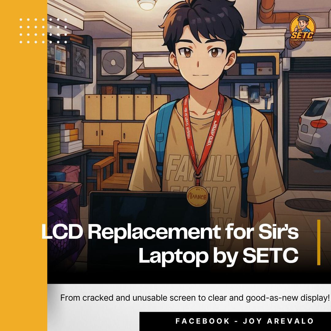 SETC - 💻 LCD Replacement for Sir’s Laptop by SETC From cracked and ...