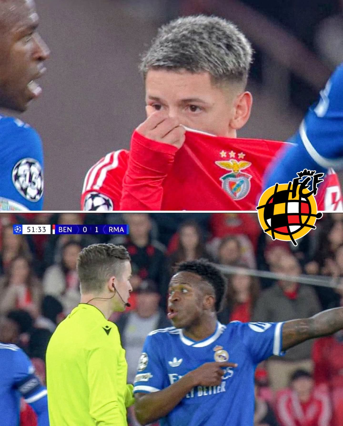 Ilfan Radja - ️TERJADI Drama di laga Benfica vs Real... | Facebook