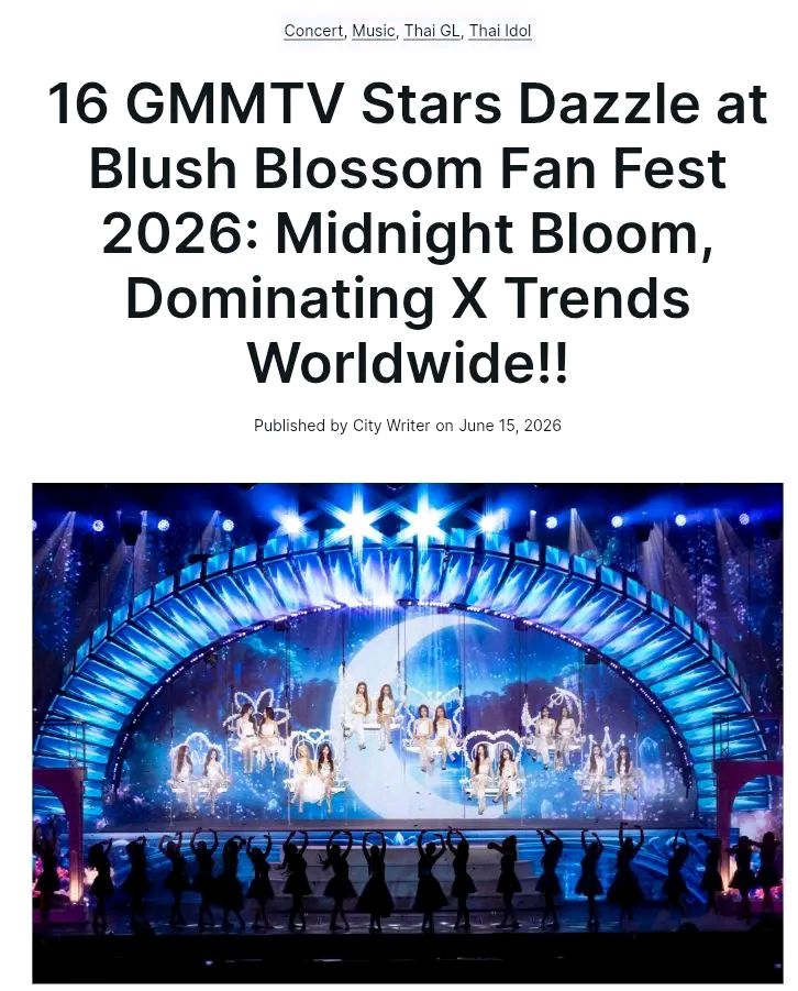 GMMTV stars perform at Blush Blossom Fan Fest 2026