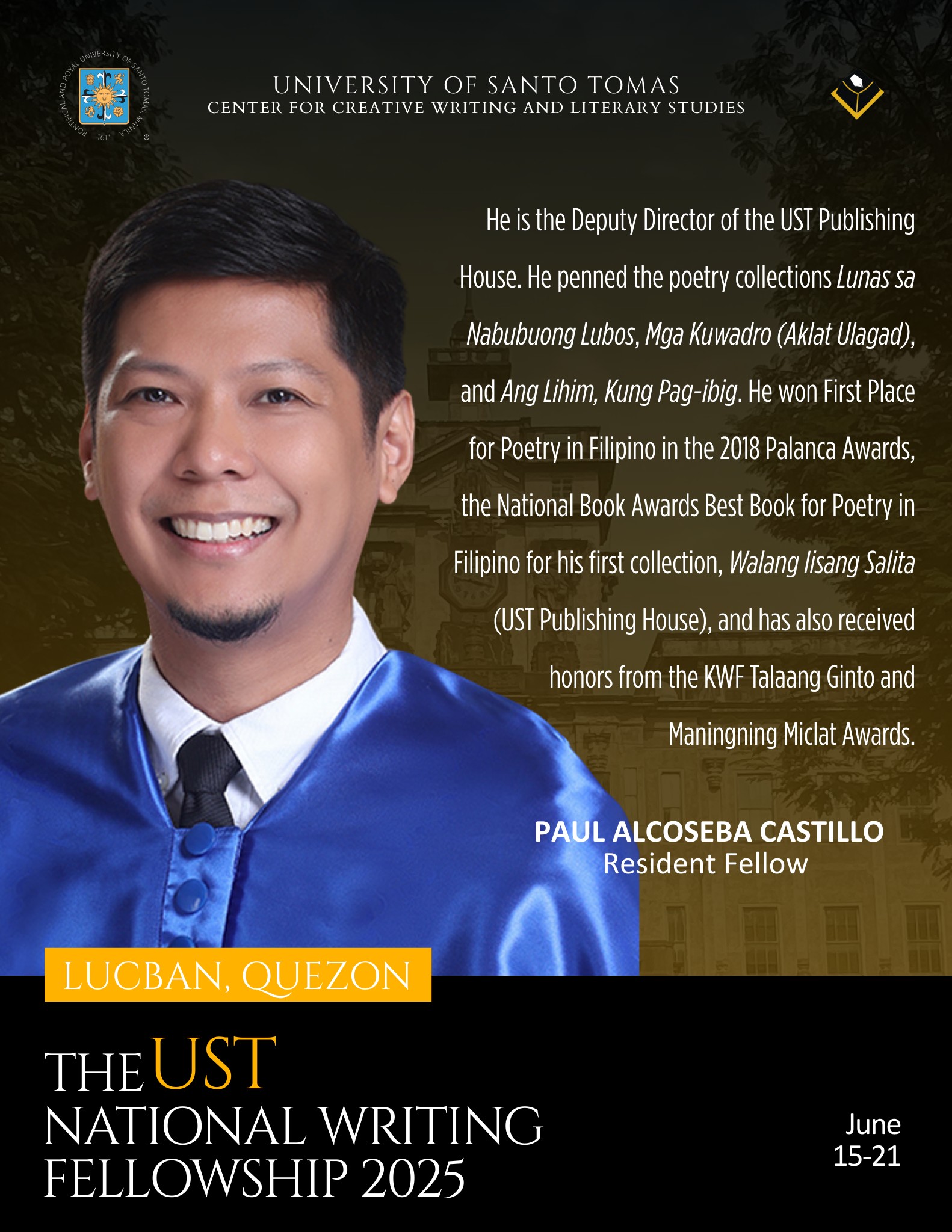 UST Center for Creative Writing and Literary Studies | Manila