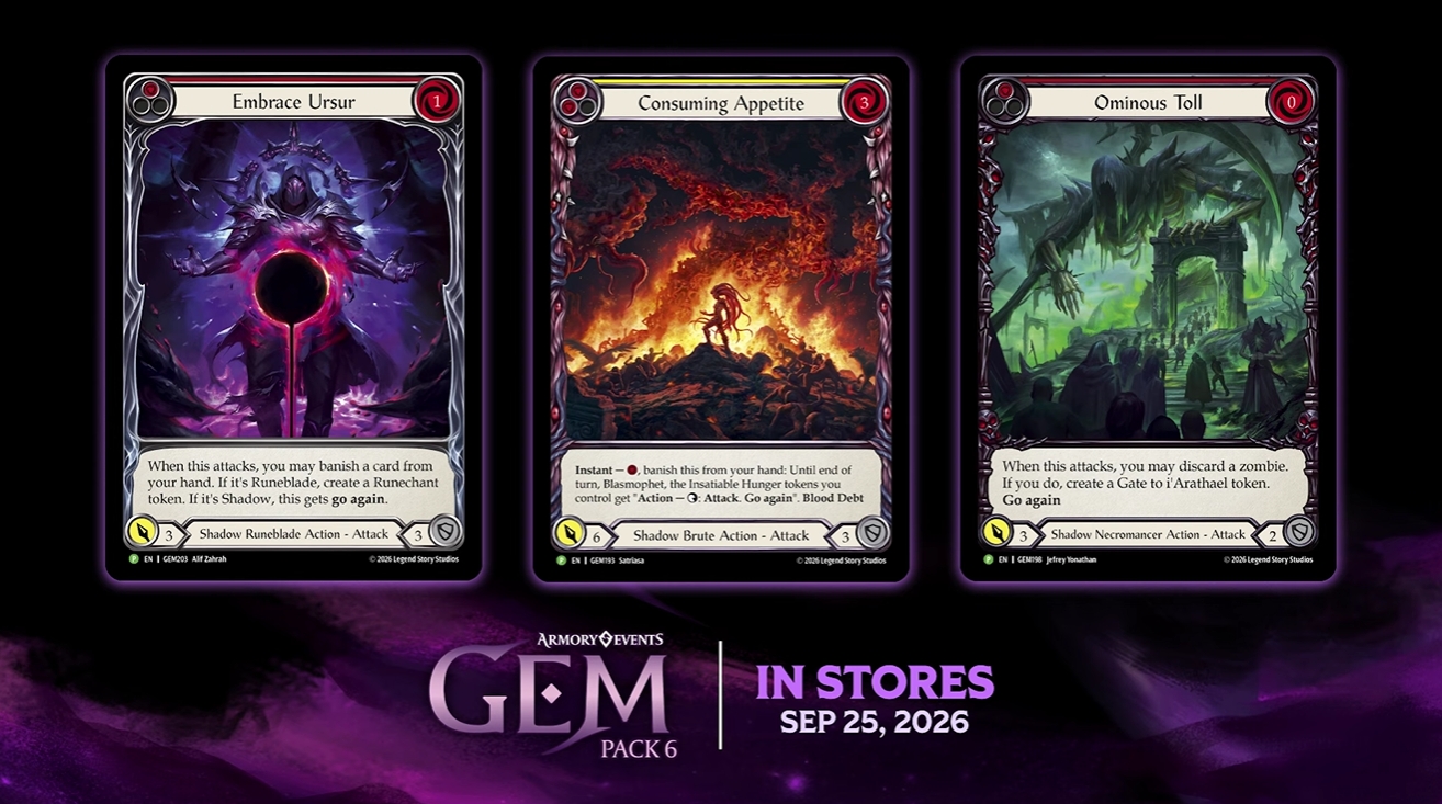 Flesh and Blood Gem Pack 6 new cards revealed
