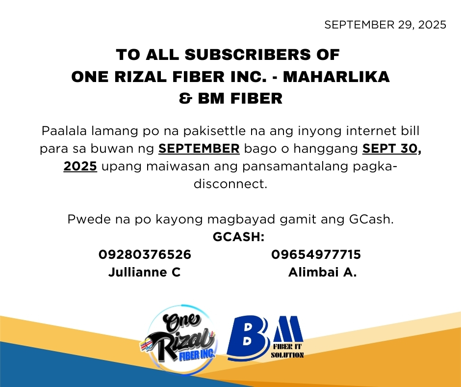 One Rizal Fiber Inc. - Maharlika Branch