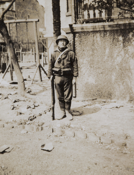 1932年、上海の日本海兵隊員