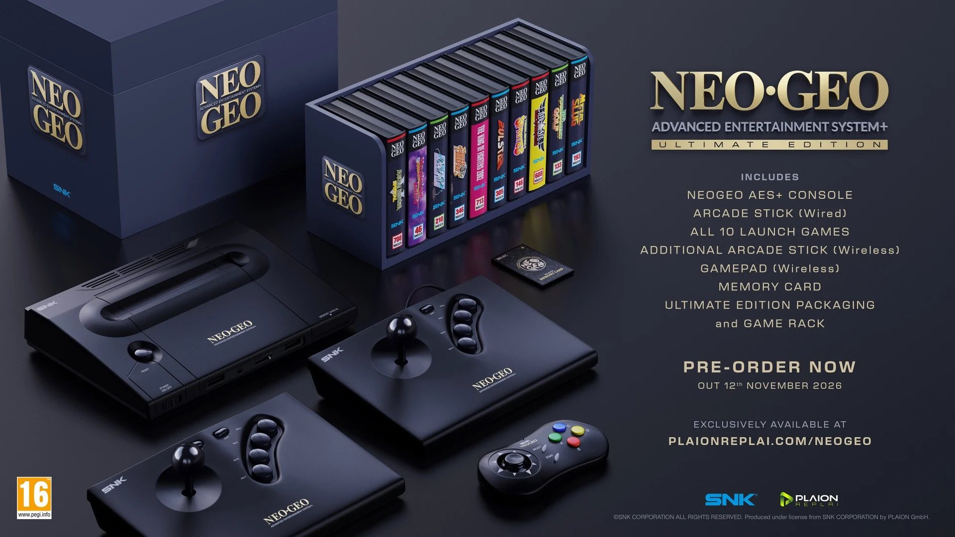 Number 1 best seller on Amazon Spain For Video Games.Neo Geo AES+