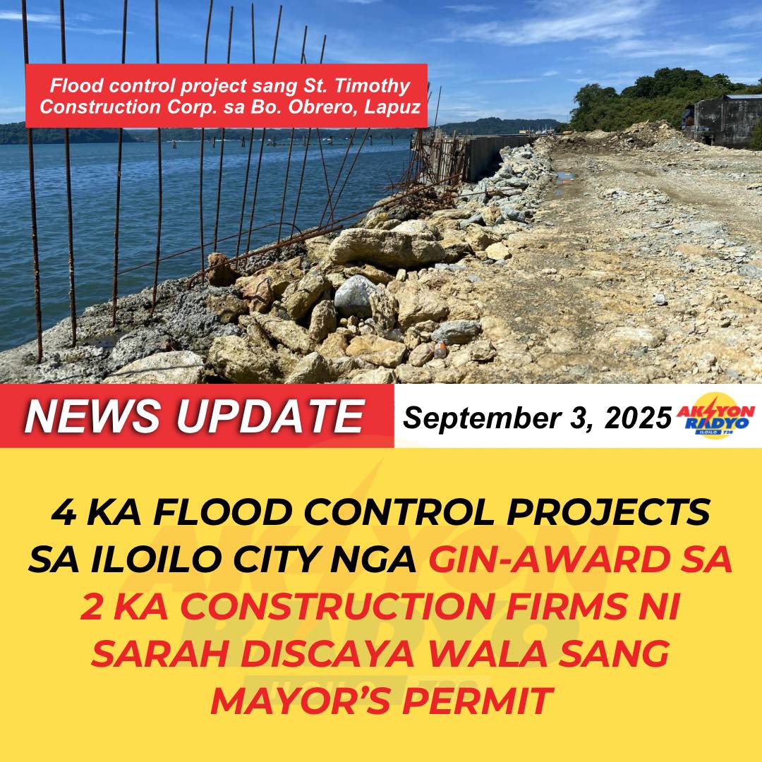 Aksyon - 4 KA FLOOD CONTROL PROJECTS SA ILOILO CITY NGA GIN-AWARD SA 2 ...