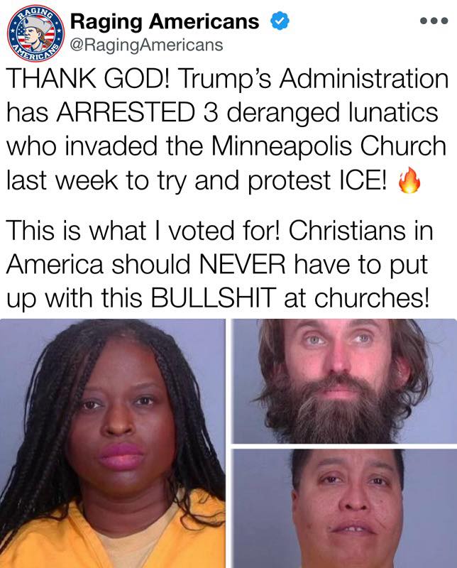 Americans - Trump has arrested three CRIMINALS who attacked a peaceful ...