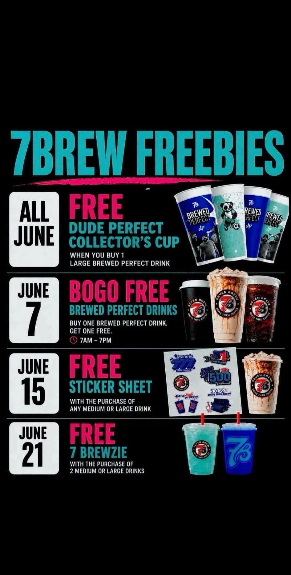 Game on! June 7 only, buy one Brewed Perfect drink, get one FREE