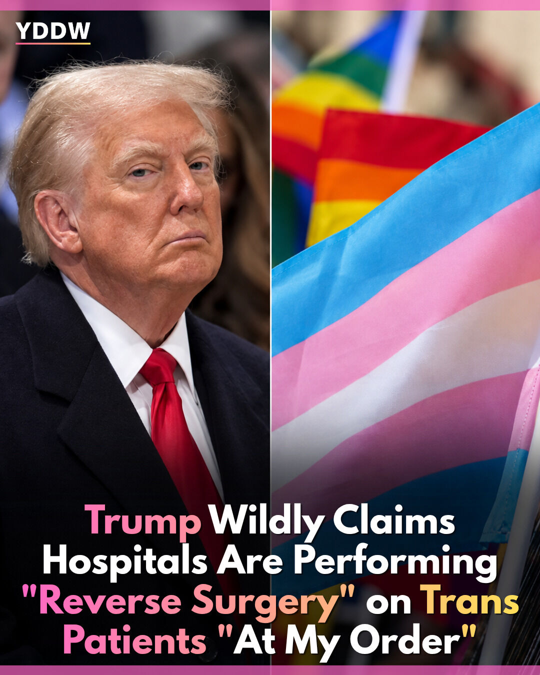 Dステ12th「TRUMP」REVERSE 、TRUTH Trump's claim of US hospitals performing 'reverse surgery' on