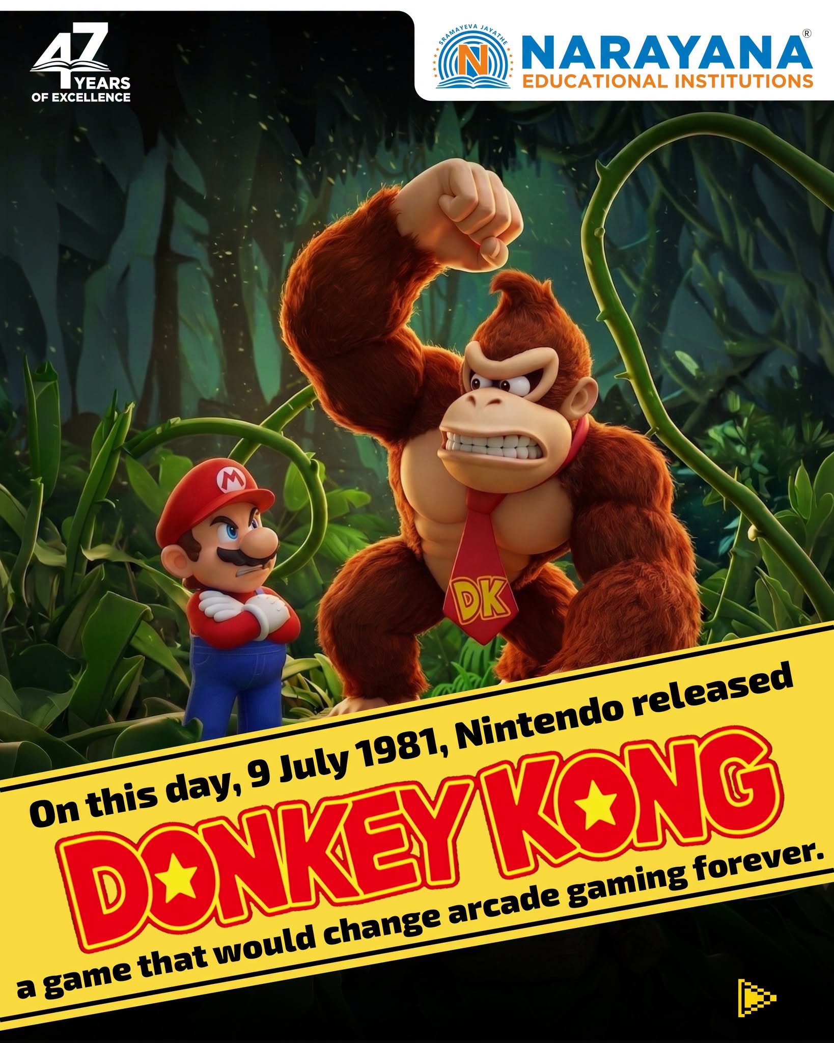 🕹️🎮 On 9 July 1981, Nintendo released Donkey Kong—the arcade
