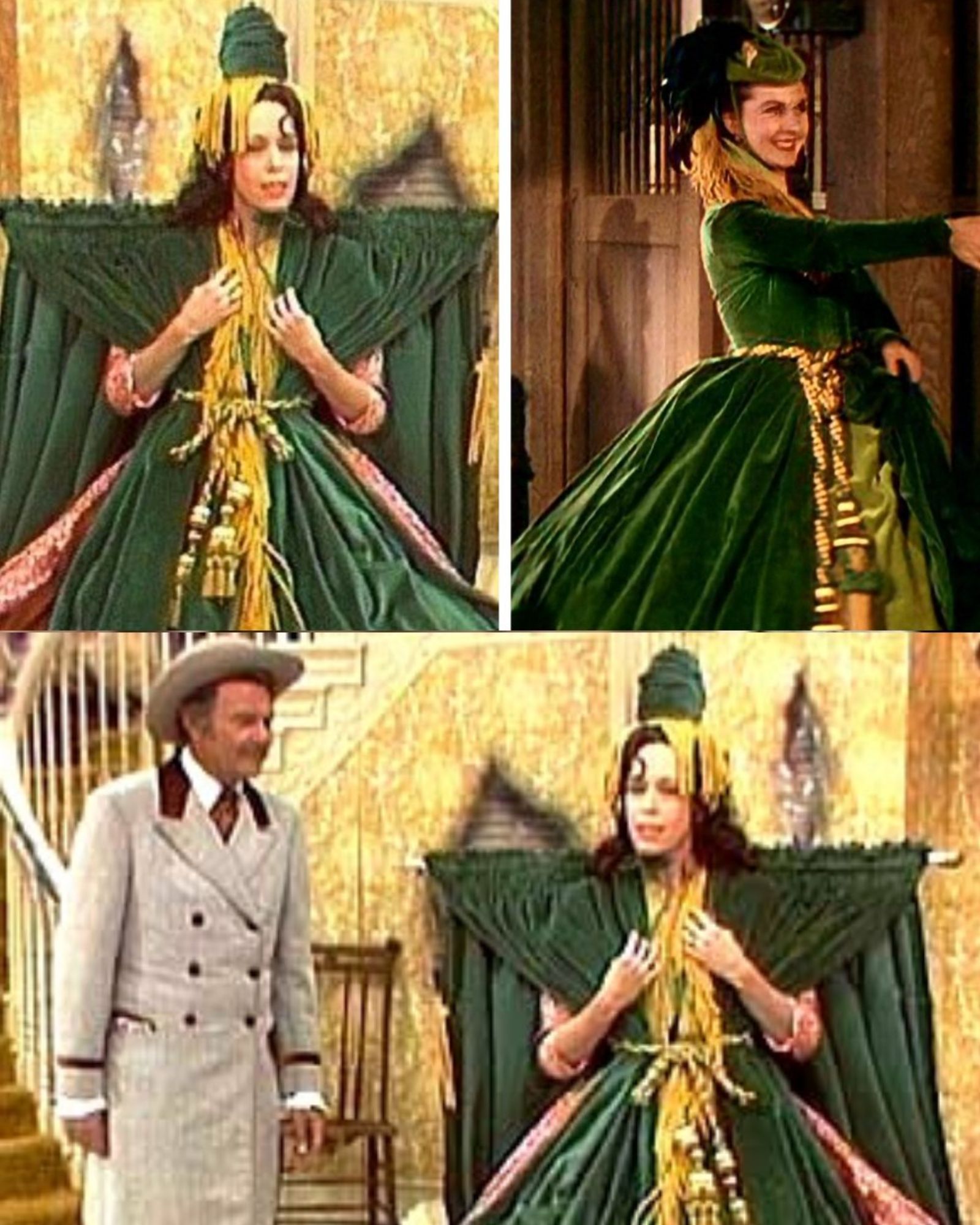 carol burnett green dress This will always be funny. 1976. Burnett, “Went with the Wind!” She walked downstairs wearing an actual curtain rod. The audience laughed so long, they had to edit it out of carol burnett dresses