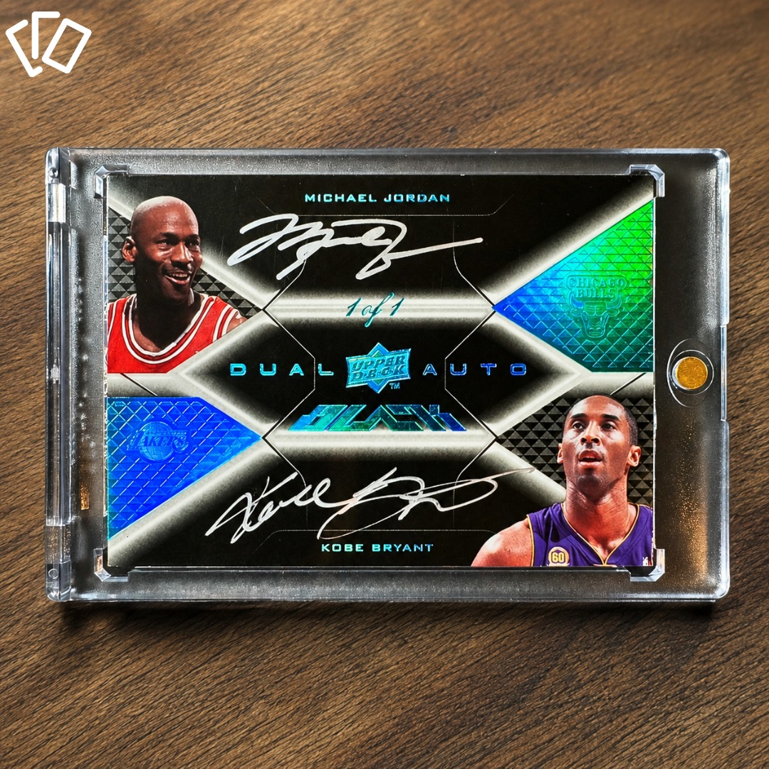 2008 Upper Deck Black 1/1 Michael Jordan & Kobe Bryant dual