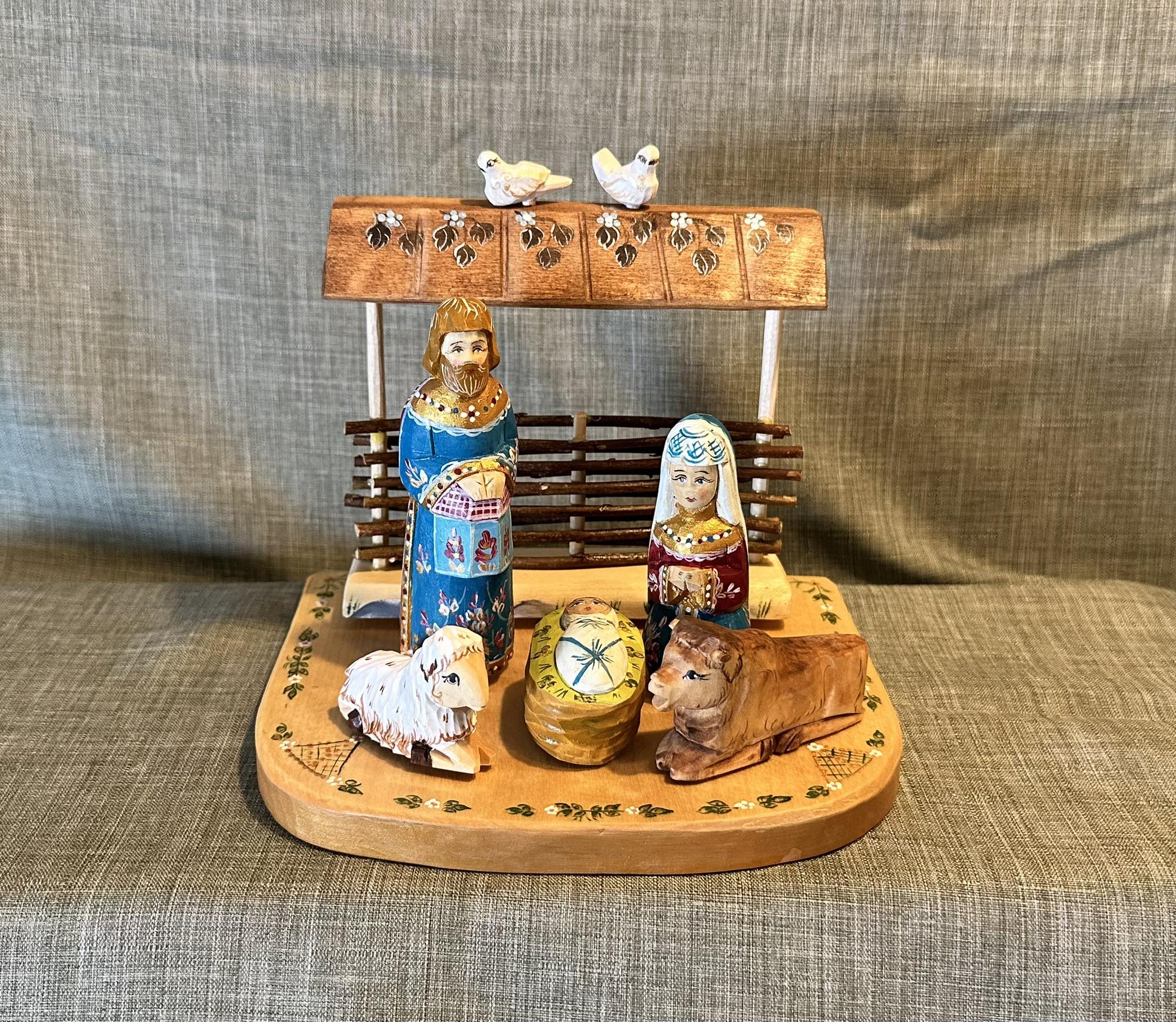 二人で跳び箱　ANRI　フェランディス　木彫人形　イタリア　23ｃｍ　絶版　レア Signed Authentic vintage Italian or German woodcarving. Anri