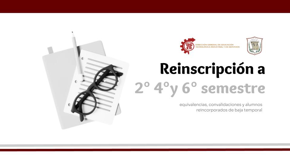 CETIS - ¡REINSCRIPCIONES 2025-2! 🎓 📅 Fecha: 26 de enero (Regulares). 📍 ...