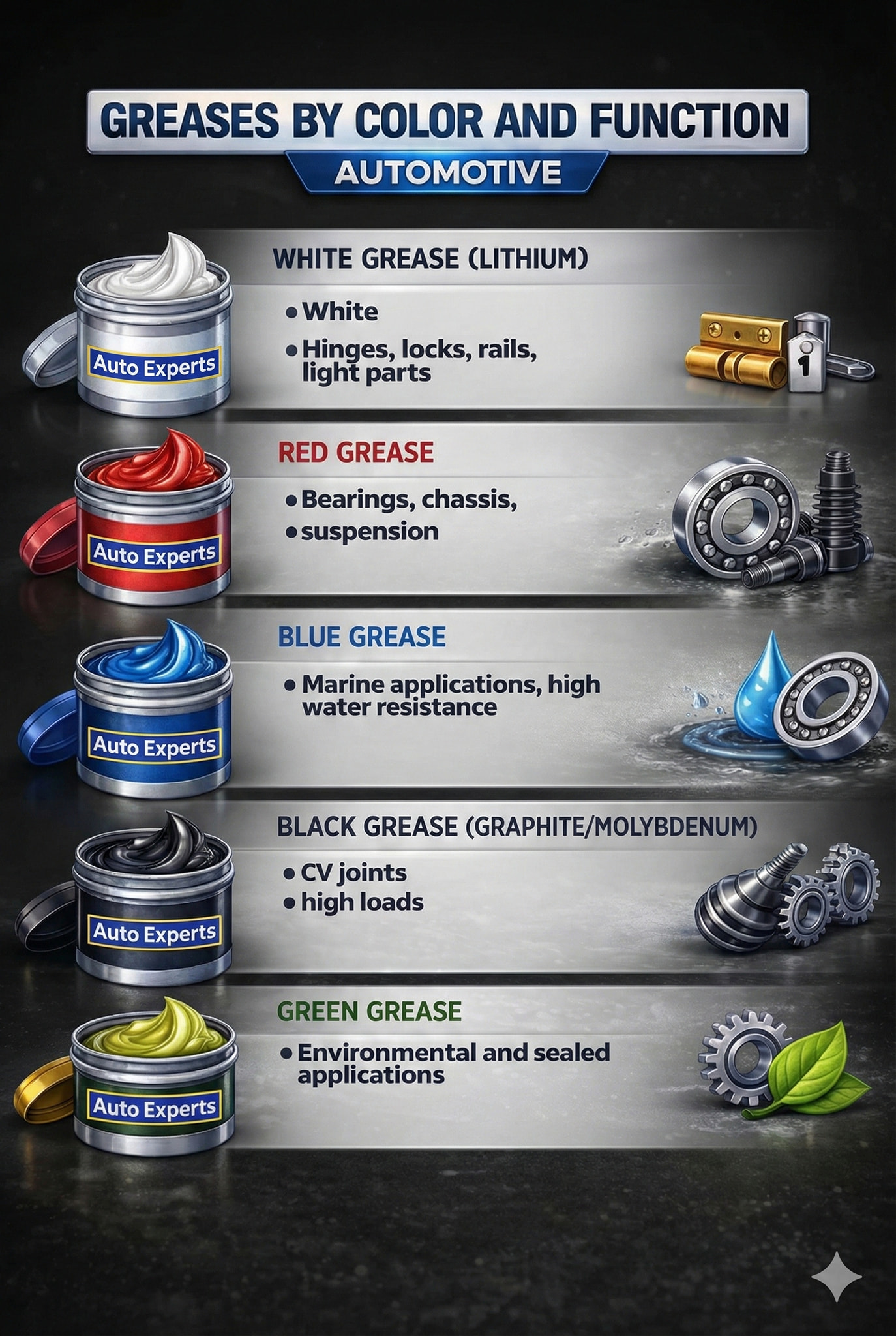 Auto Experts - Not all automotive greases are created... | Facebook
