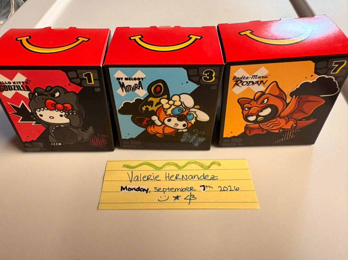 Trading Chococat X Spacegodzilla Happy Meal Toys for Keroppi