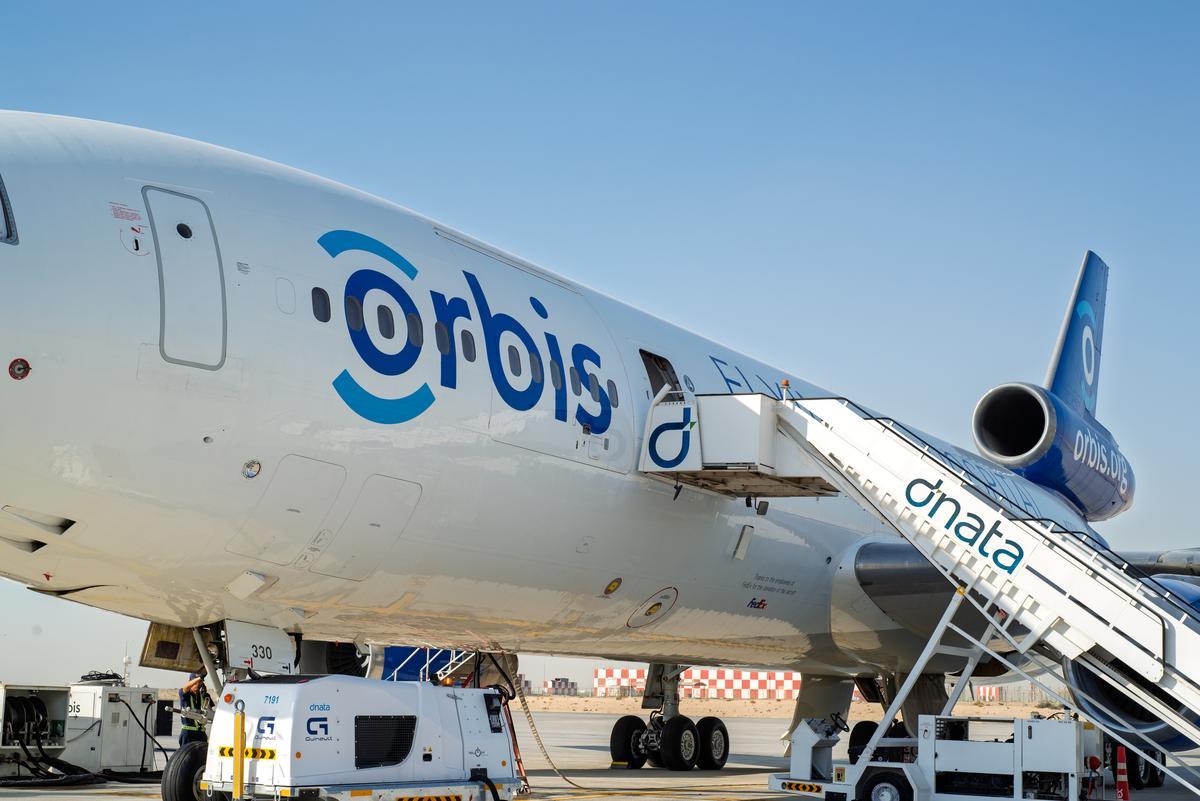 The Orbis Flying Eye Hospital is in Dubai, and our team is