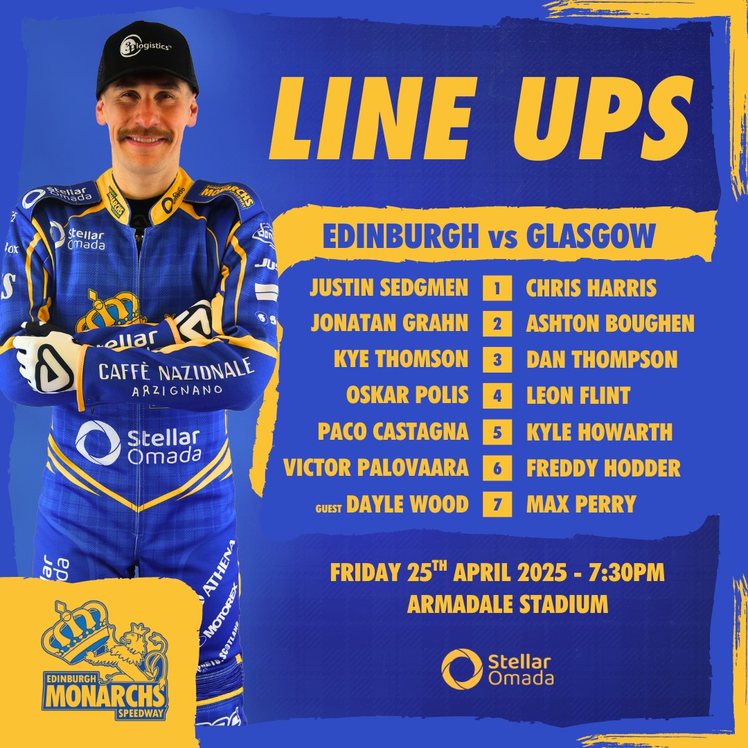 👑 Check out the line ups for... - Edinburgh Monarchs Speedway | Facebook