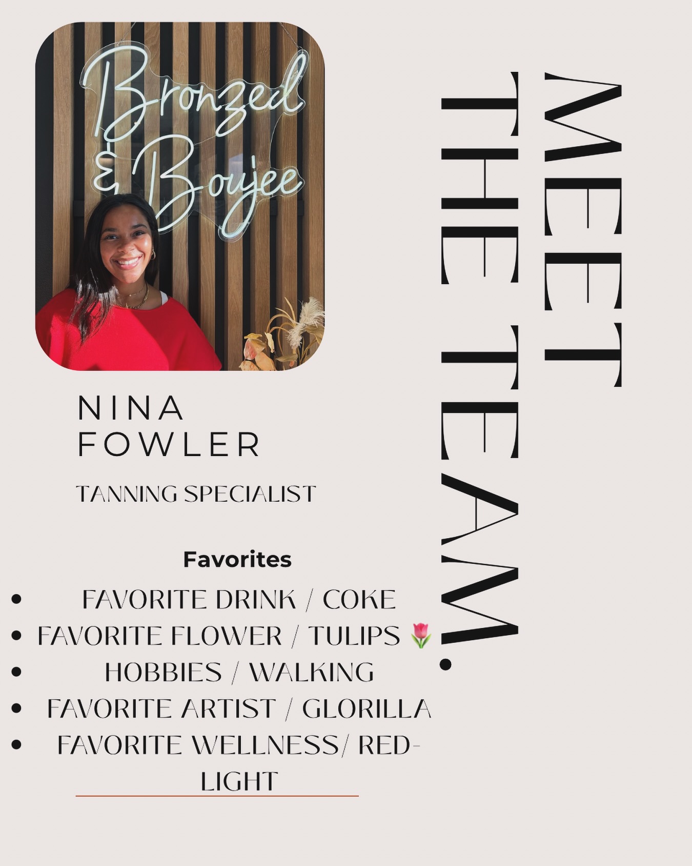 Bronzed - Meet Nina! She’s a senior at MSSU studying criminal justice ...