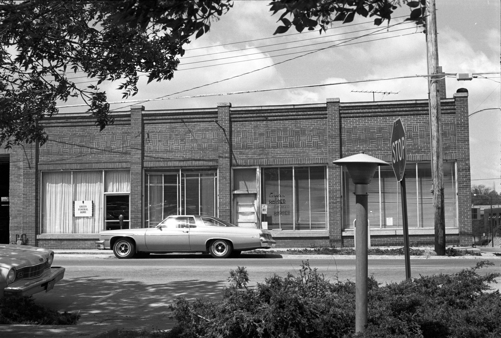 North Fifth Street businesses in Columbia, Missouri, 1978