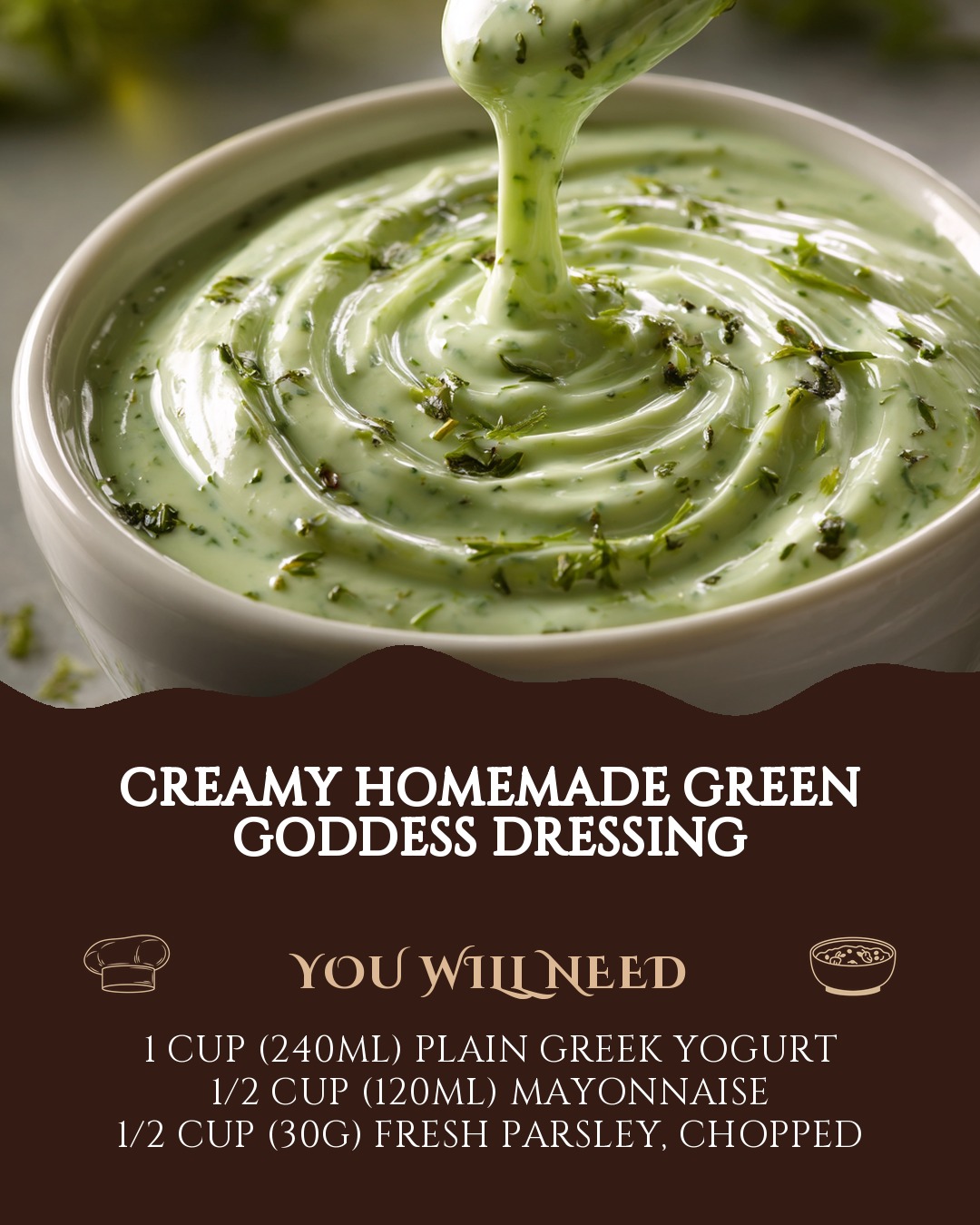 how long does homemade green goddess dressing last This has become one of those recipes I always have on hand because it makes even simple food taste good. Comment RECIPE and I'll send it to you or green goddess dressing bottle