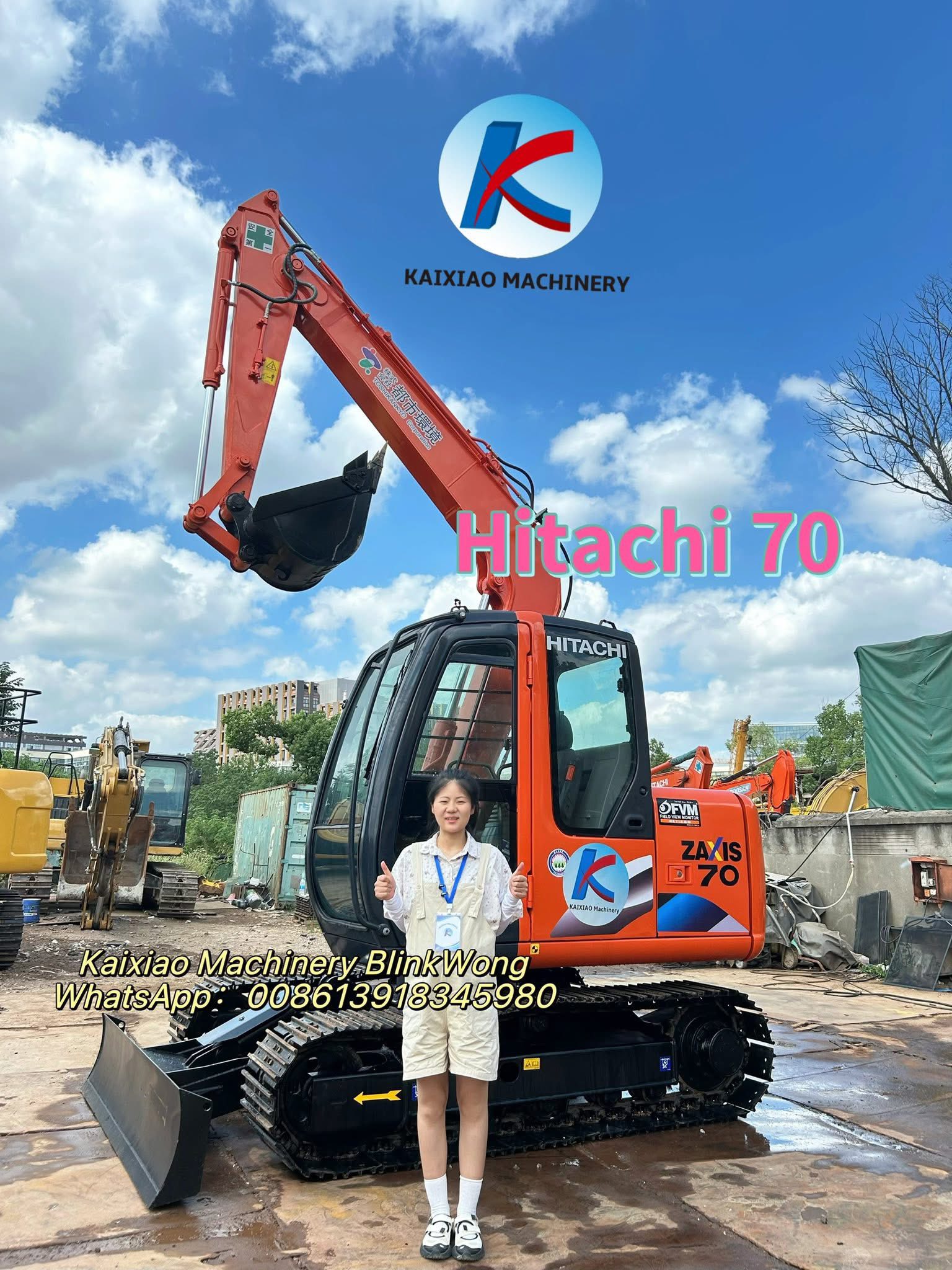 Hitachi zx70 excavator for sale