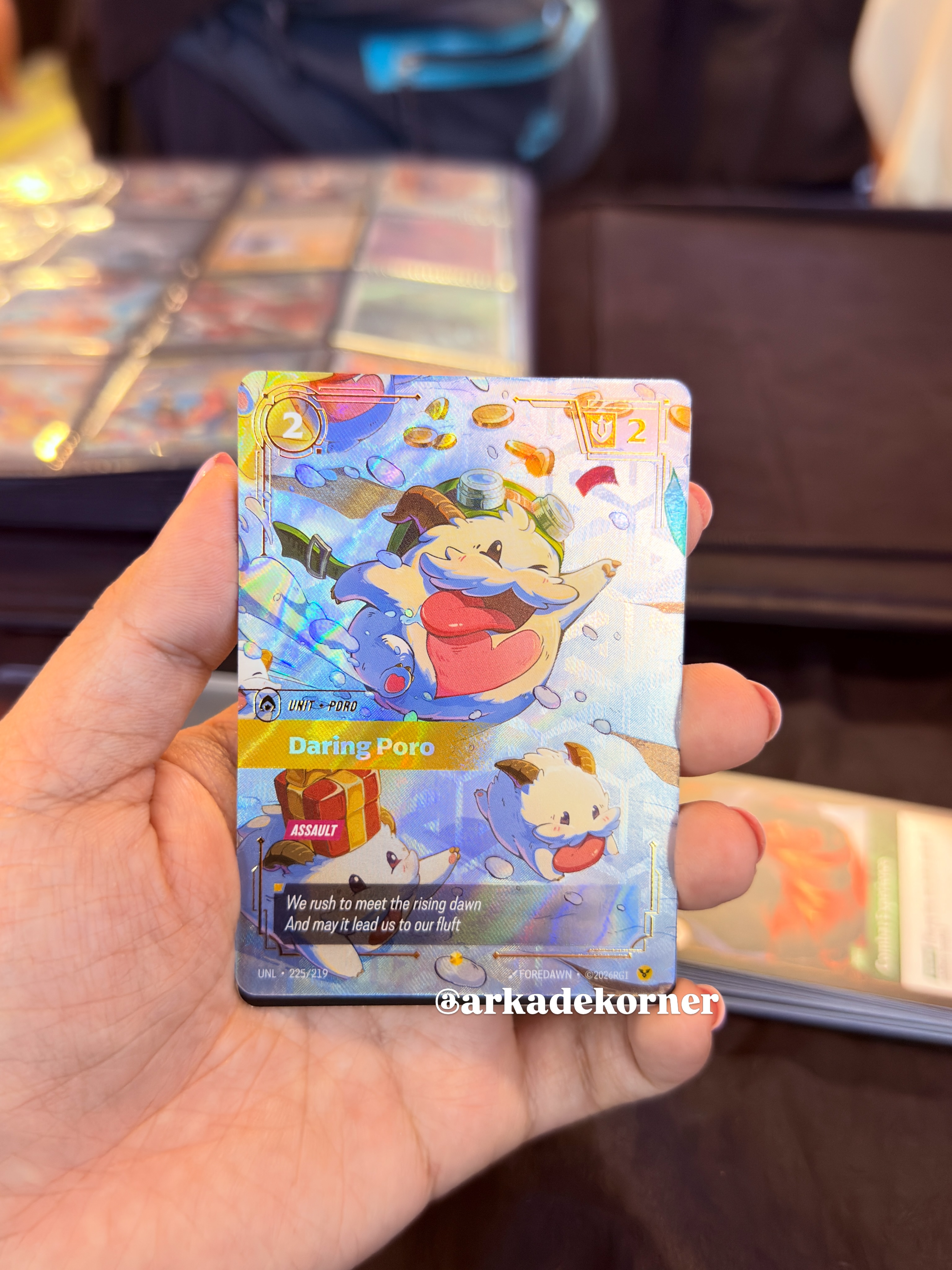 The Poros have arrived. 🐾❄️ Freshly pulled from Riftbound