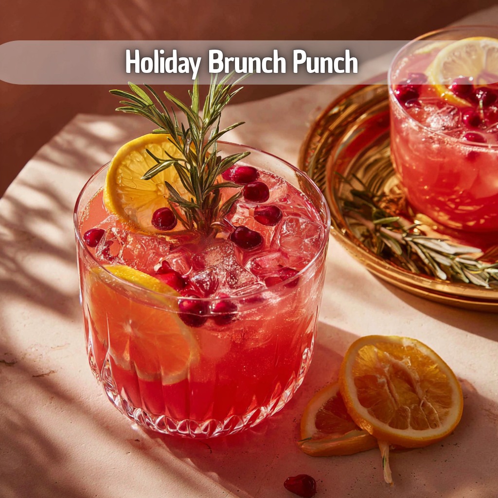 Quick - Holiday Brunch Punch 🍹🎄 Ingredients: * 4 cups pineapple juice ...