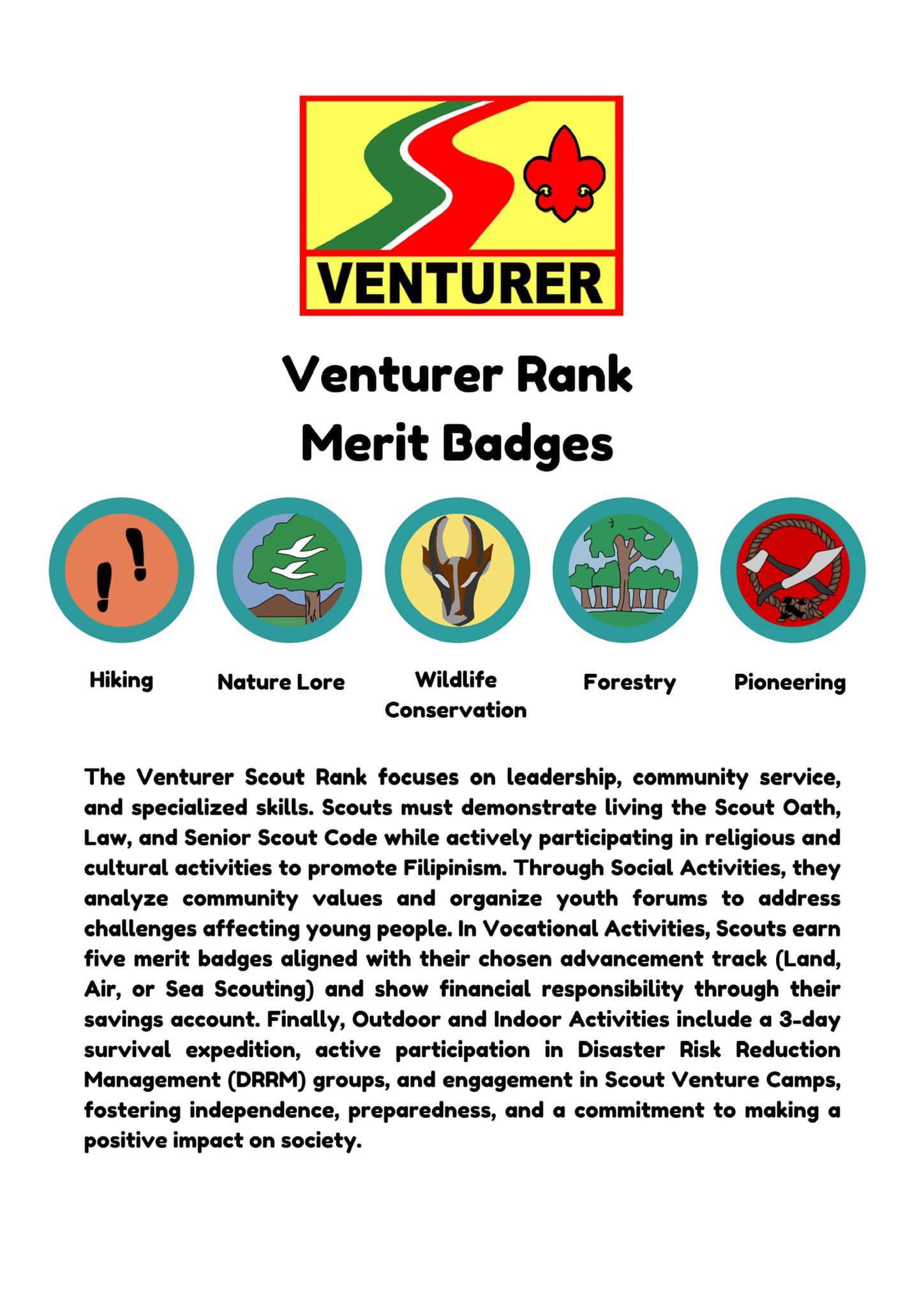 Venturer Rank Merit... - Balara High School - Senior Scouting | Facebook